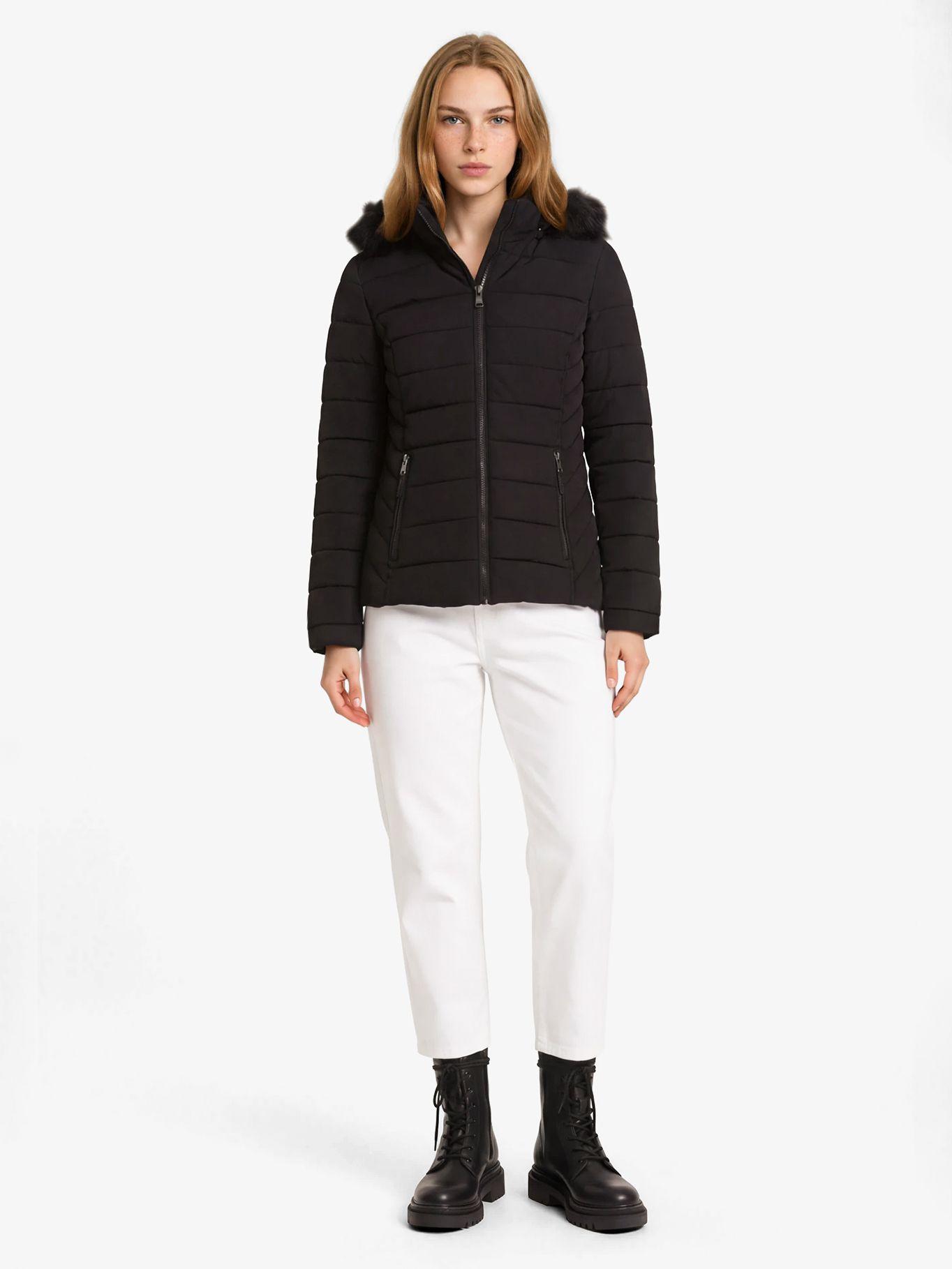 Parka Puffer Acolchada Negro Tommy Hilfiger-1