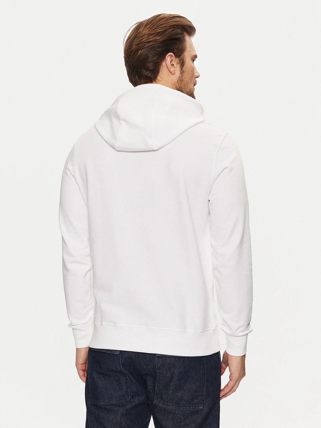 Polerón Hoodie Con Logo Bordado Blanco Tommy Hilfiger-2