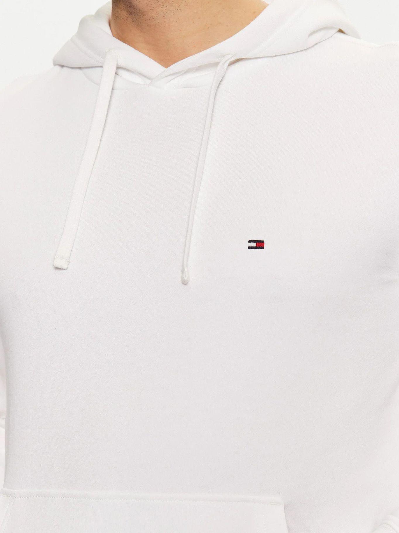 Polerón Hoodie Con Logo Bordado Blanco Tommy Hilfiger-3