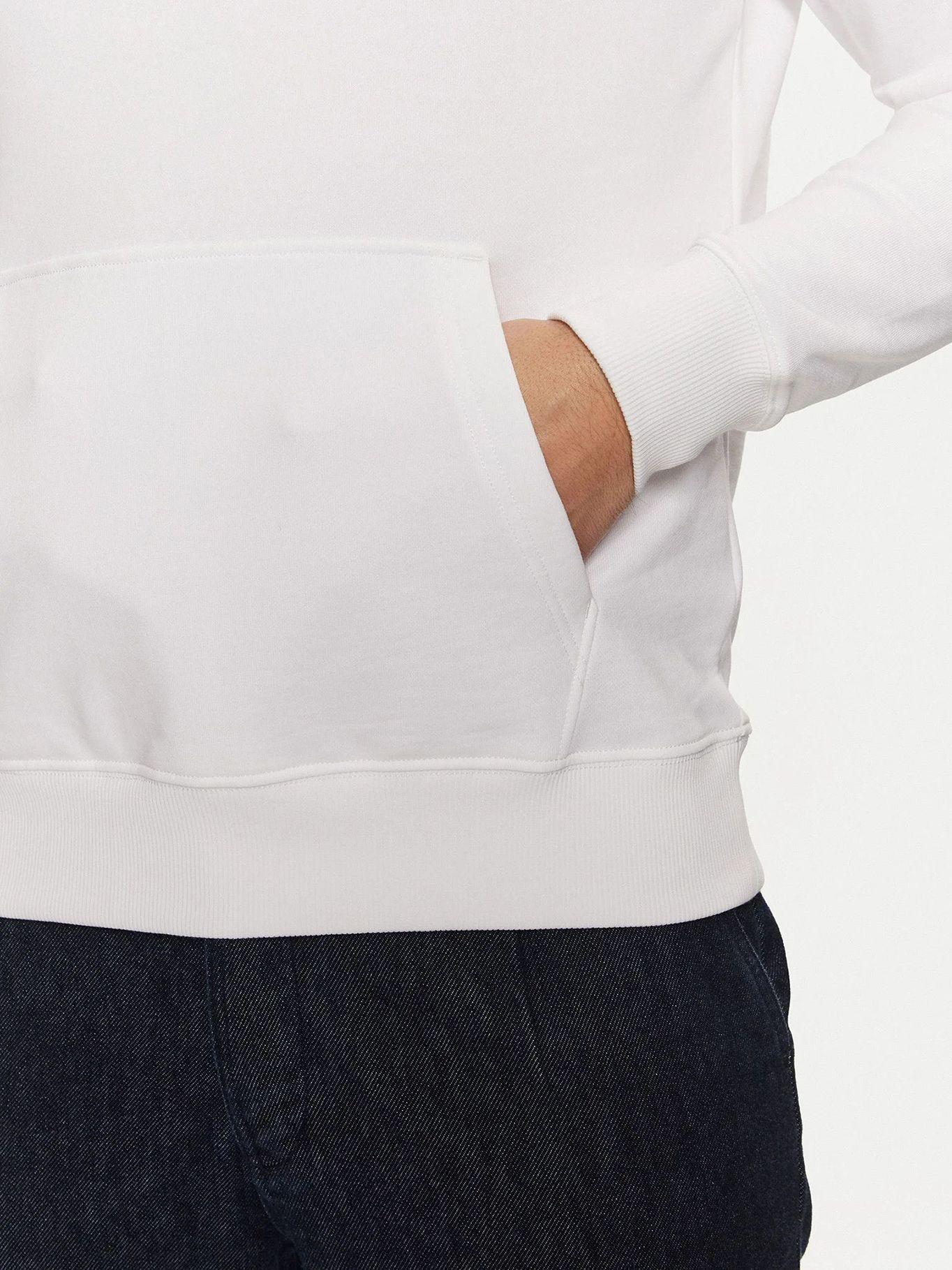 Polerón Hoodie Con Logo Bordado Blanco Tommy Hilfiger-4