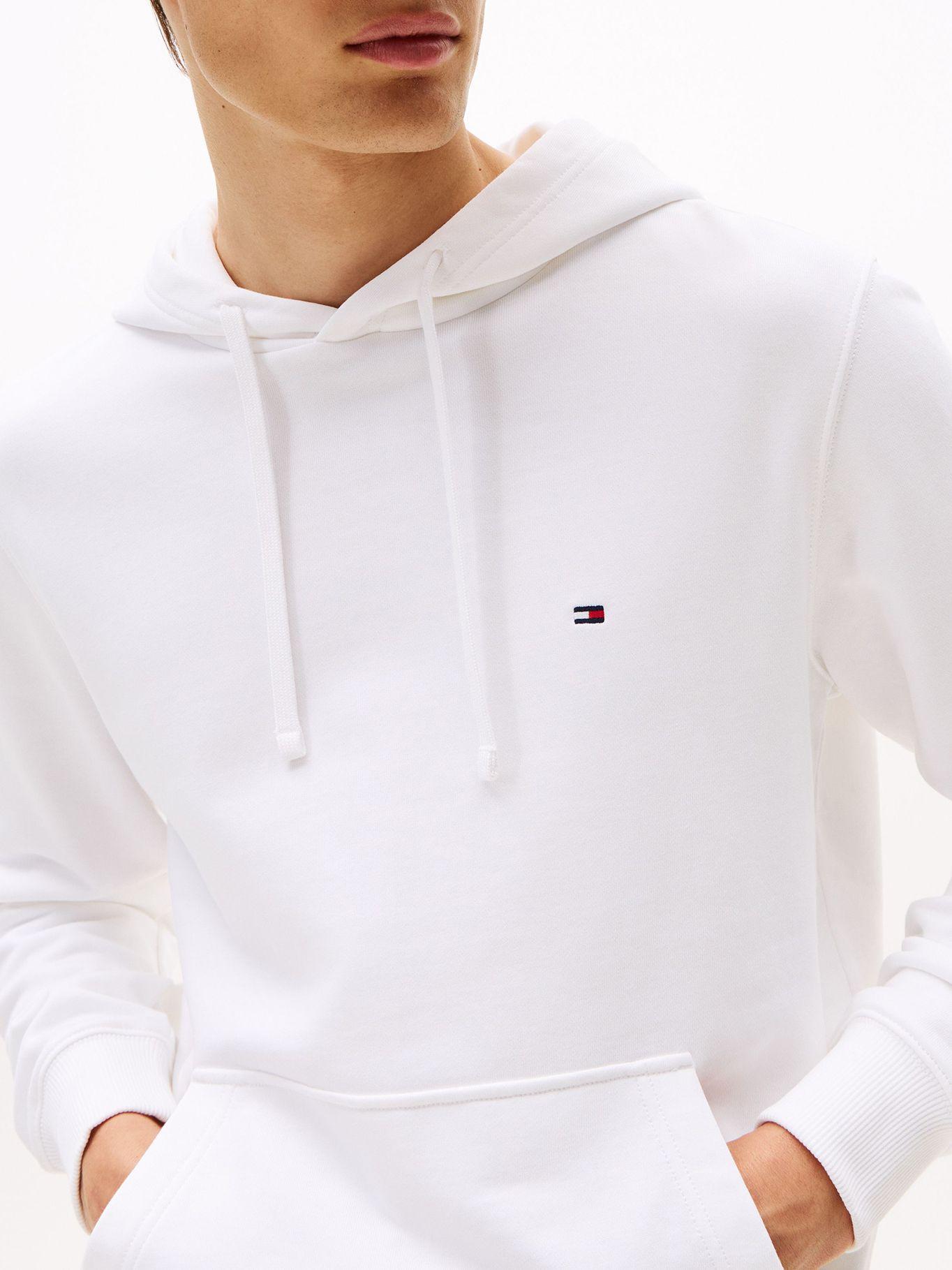 Polerón Hoodie Con Logo Bordado Blanco Tommy Hilfiger-3
