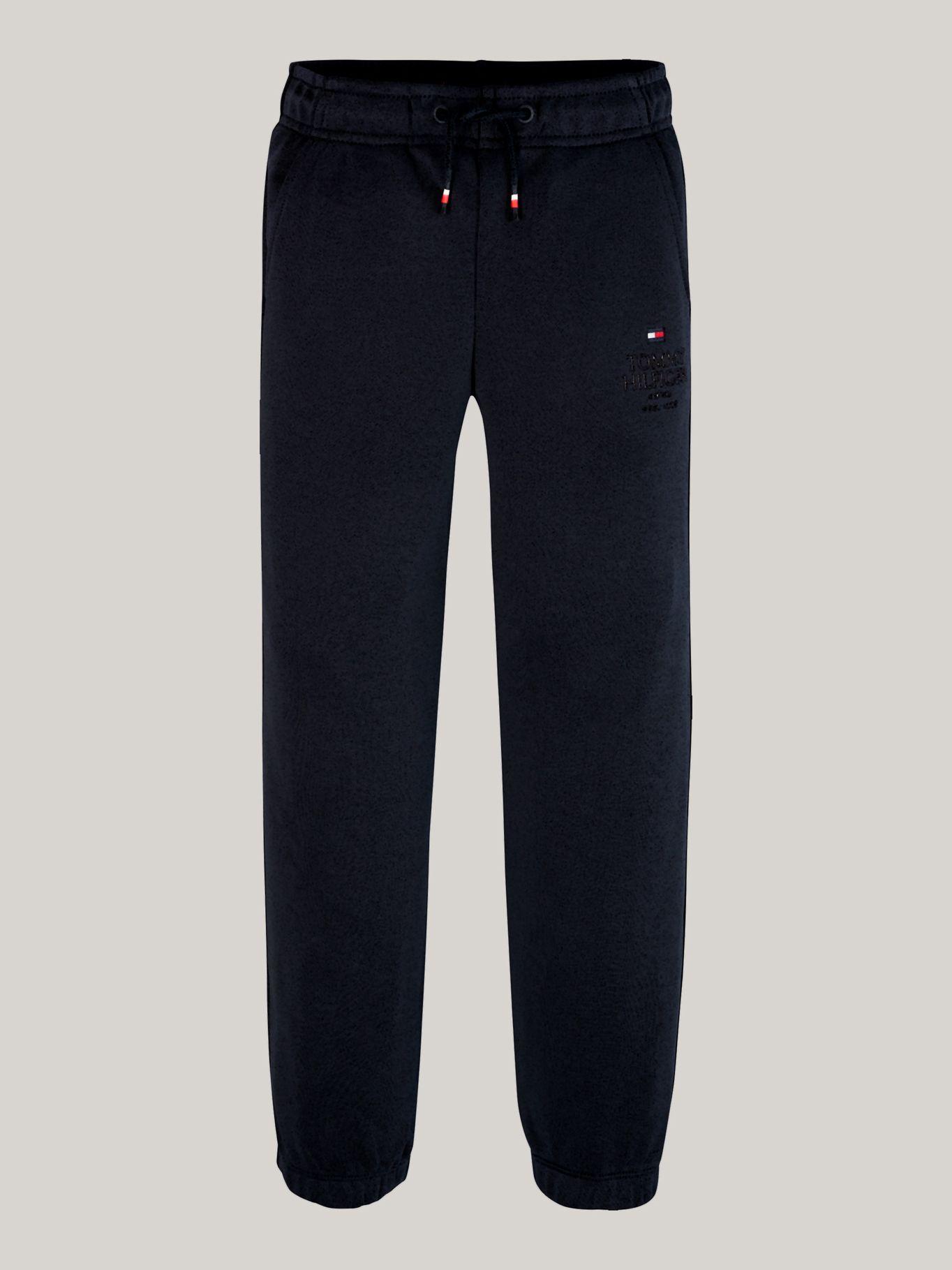 Joggers De Niño Con Logo Gráfico Azul Tommy Hilfiger-4