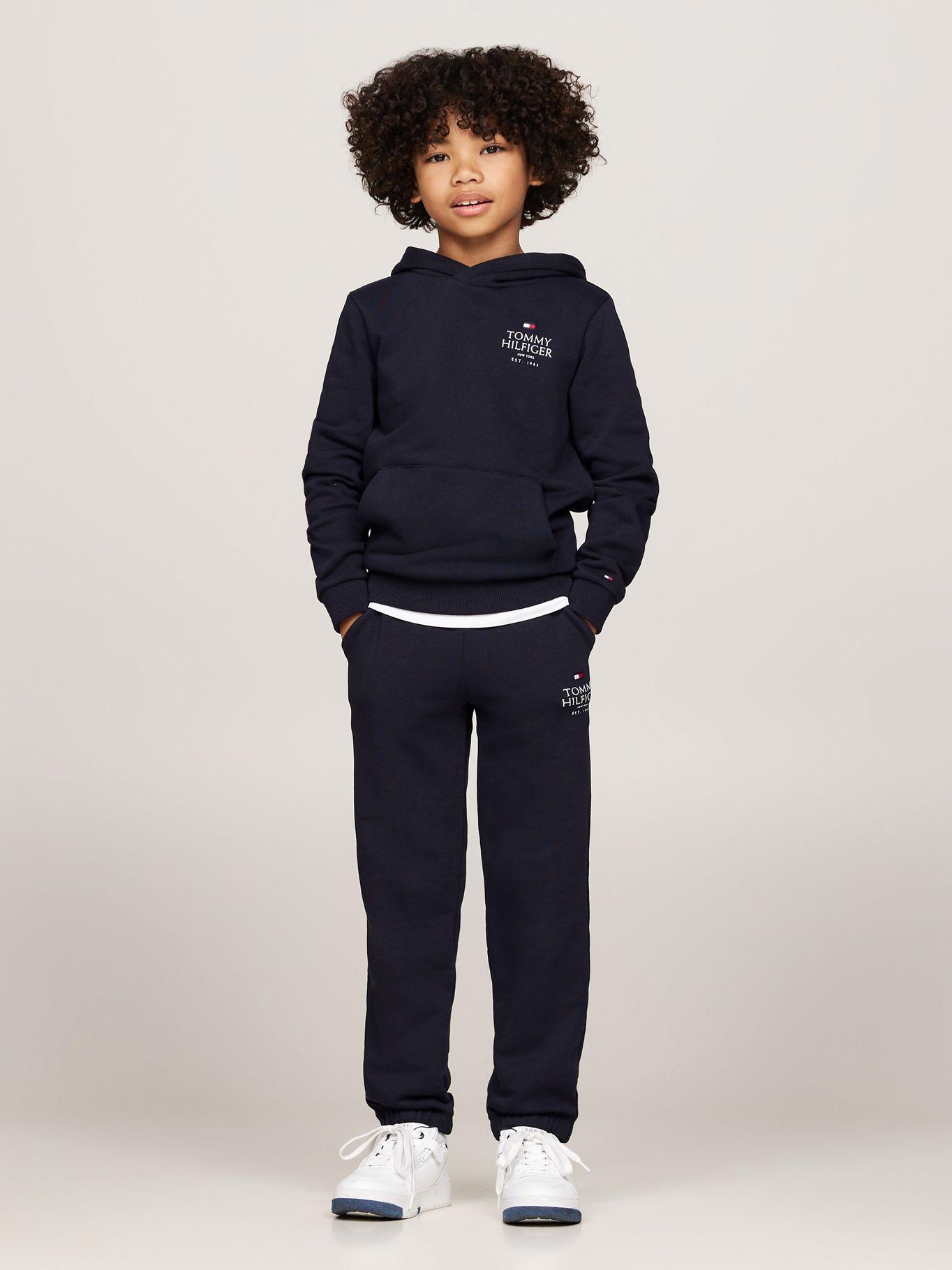Joggers De Niño Con Logo Gráfico Azul Tommy Hilfiger-0