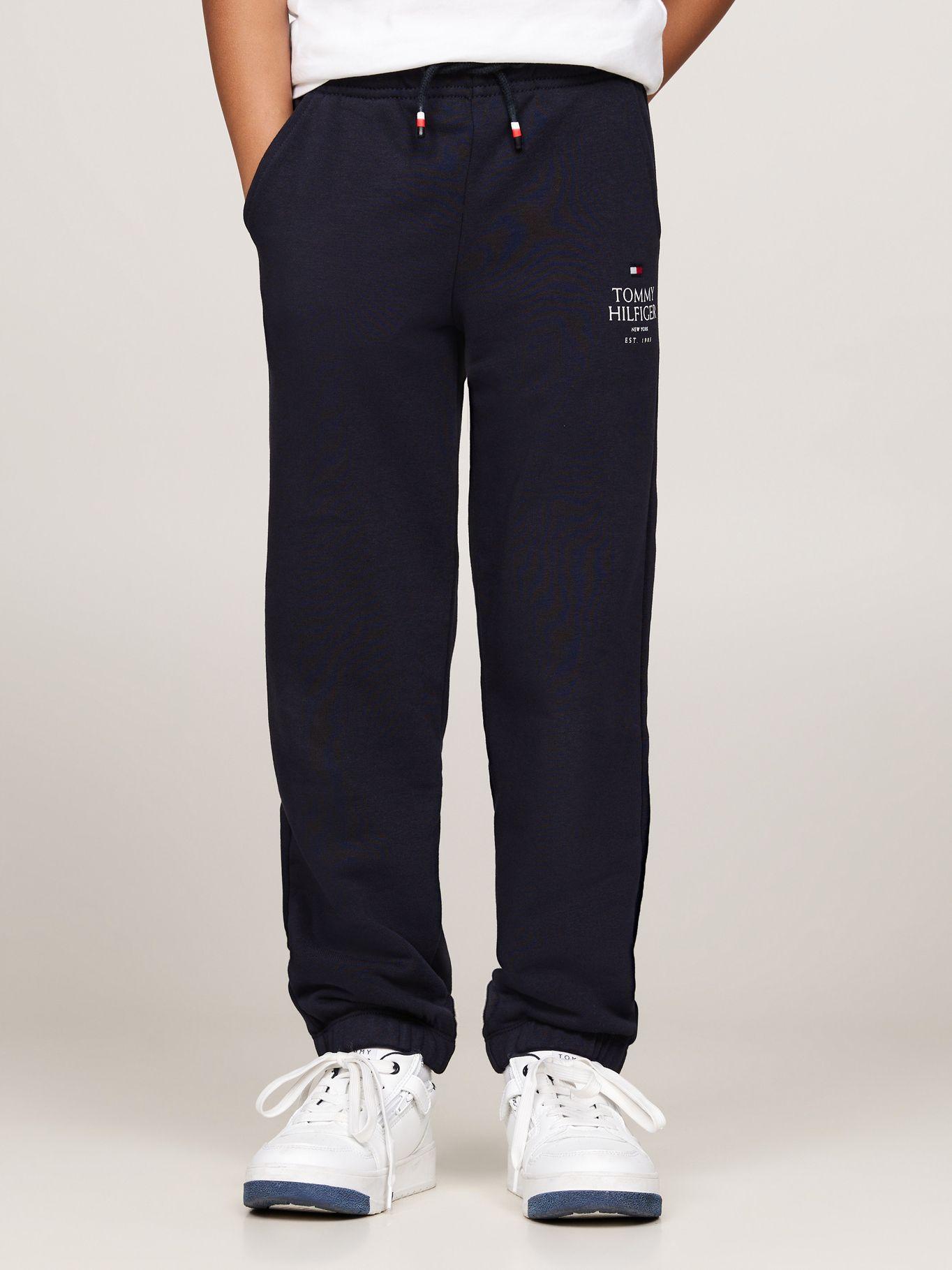 Joggers De Niño Con Logo Gráfico Azul Tommy Hilfiger-1