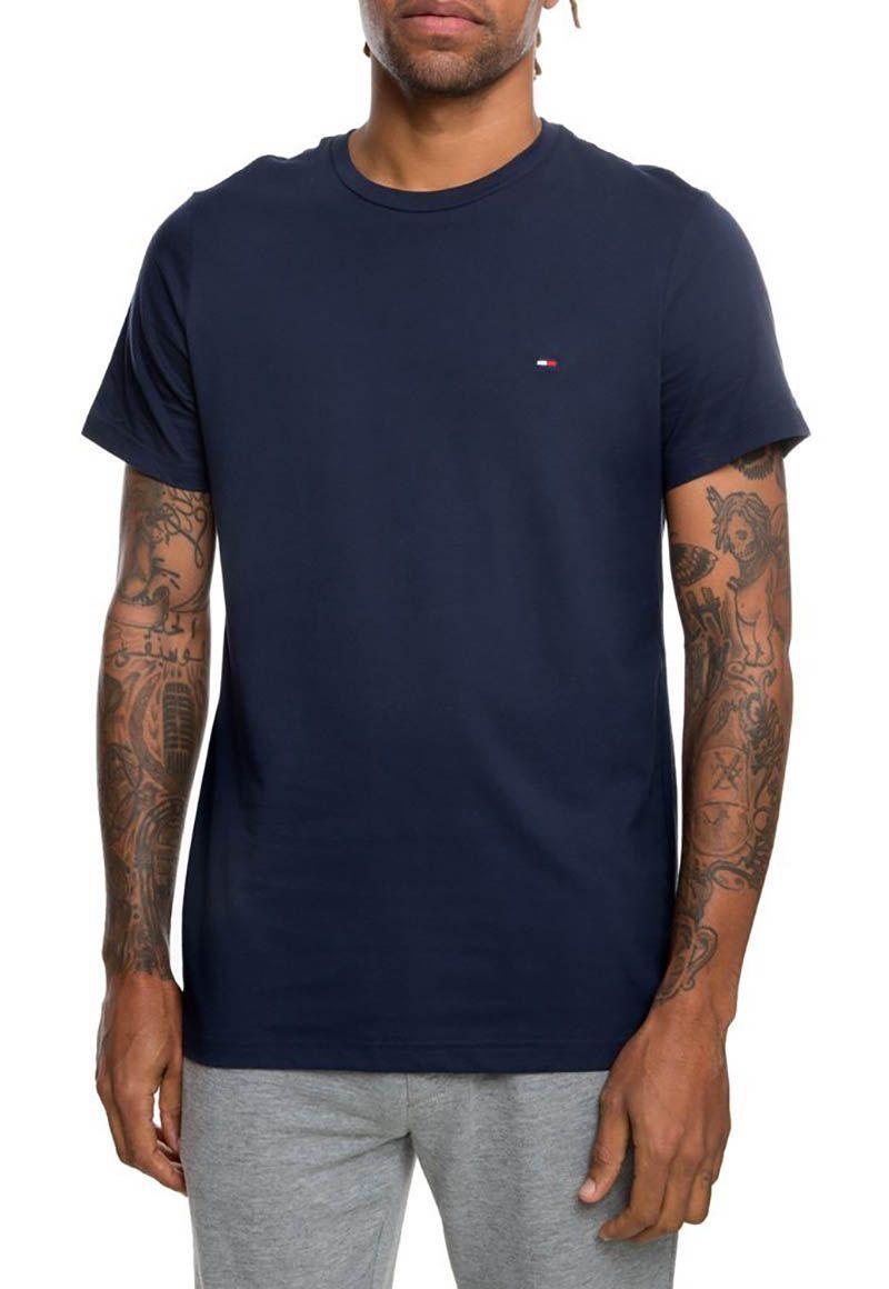 Pijama Manga Corta Con Logo Azul Tommy Hilfiger-0