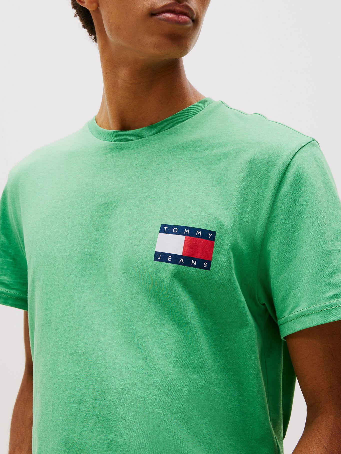 Polera Essential Flag Logo Verde Tommy Jeans-3