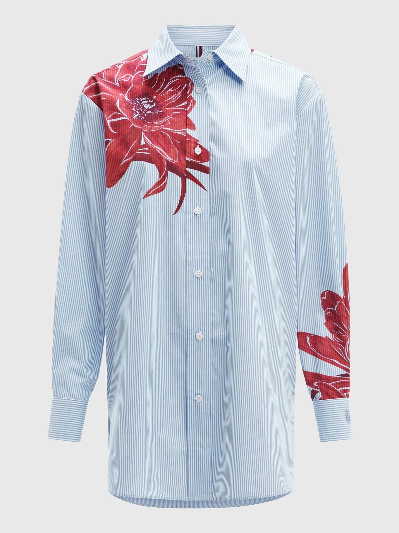 Camisa Stripe Boyfriend Celeste Tommy Hilfiger JN2-4