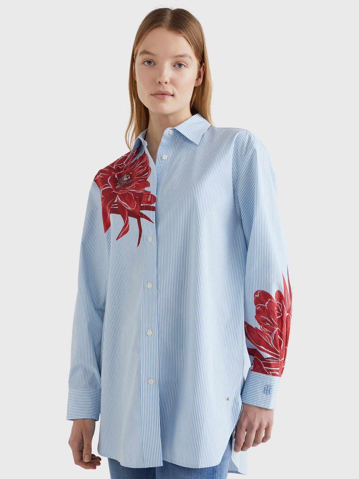 Camisa Stripe Boyfriend Celeste Tommy Hilfiger JN2-3