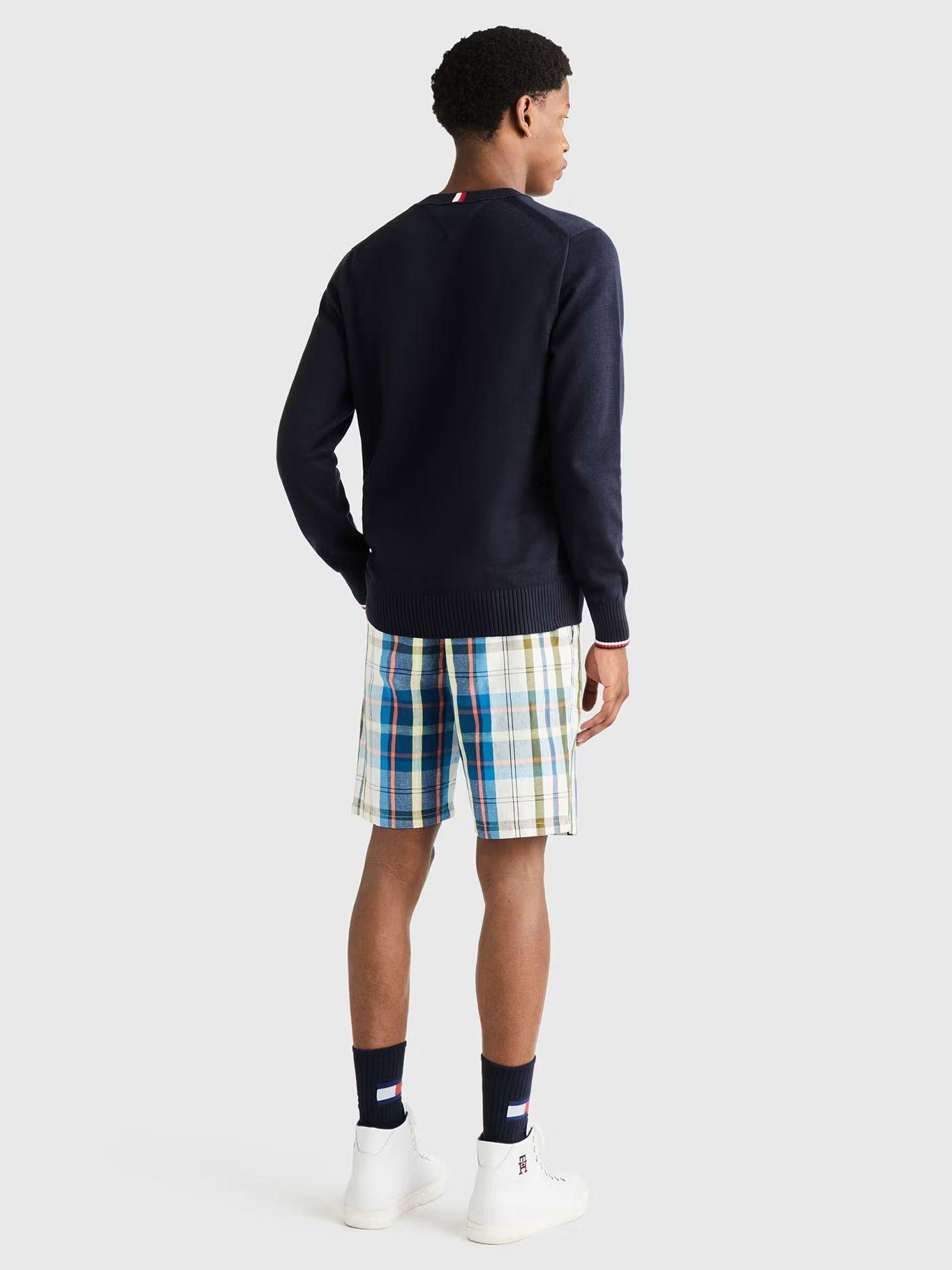 Sweater C-Neck Con Logo Bordado Azul Tommy Hilfiger-2