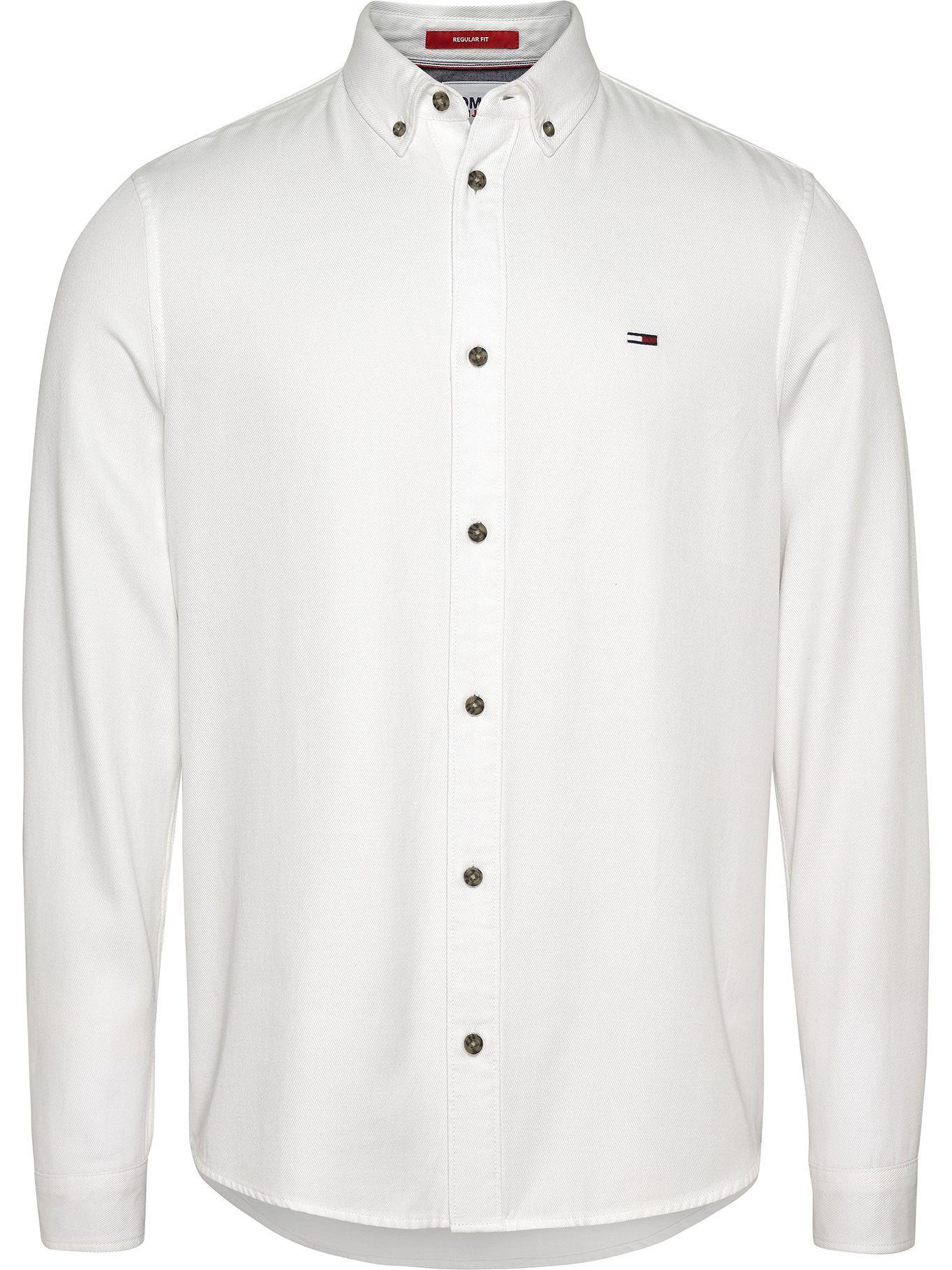 Camisa Essential Solid Regular Blanco Tommy Hilfiger-0