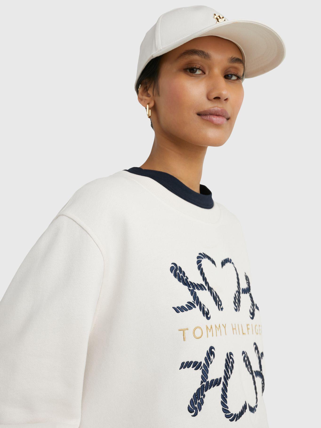 Polerón Modern Con Logo De Cuerda Blanco Tommy Hilfiger-3