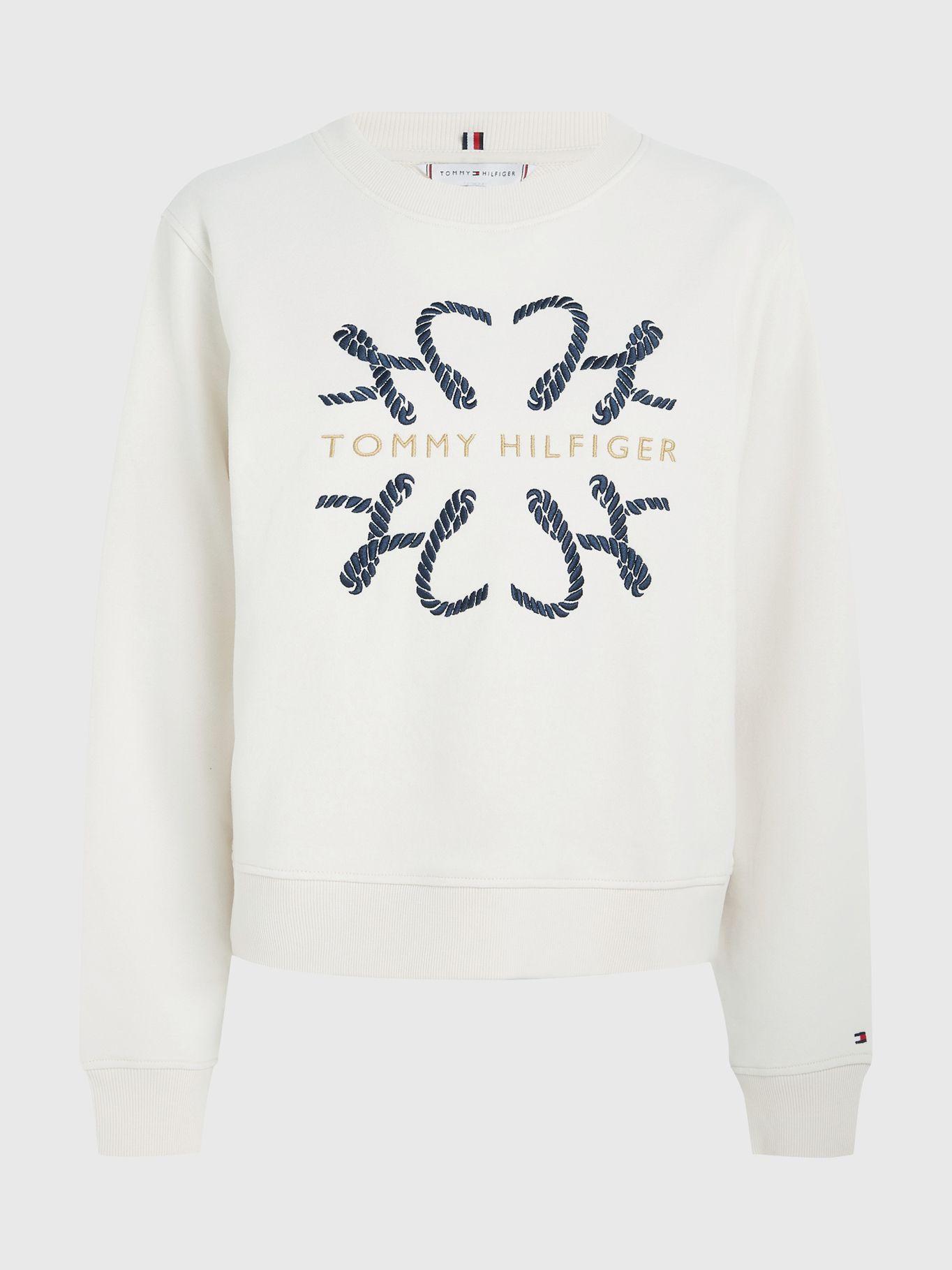 Polerón Modern Con Logo De Cuerda Blanco Tommy Hilfiger-4