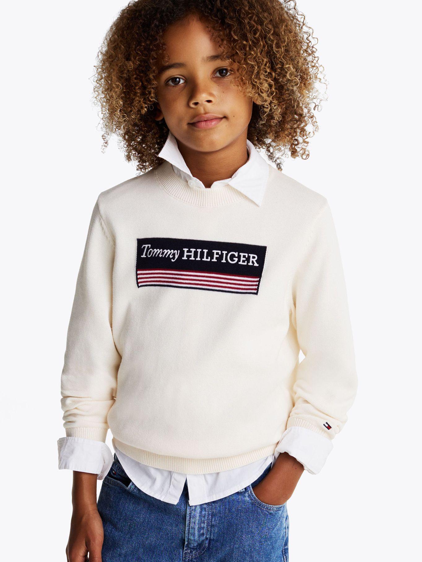Sweater Con Logo 1985 Collection Blanco Tommy Hilfiger-0