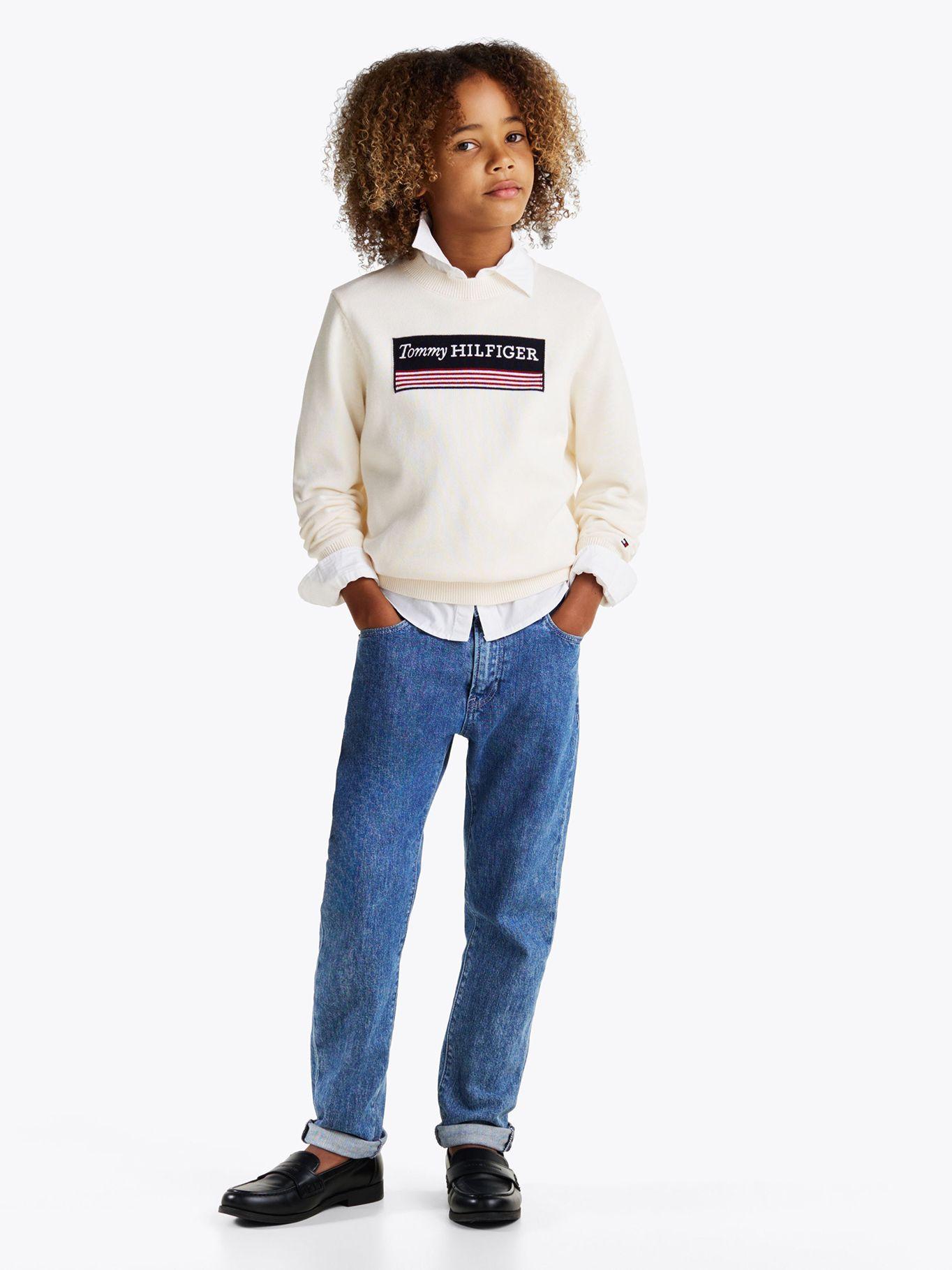 Sweater Con Logo 1985 Collection Blanco Tommy Hilfiger-1
