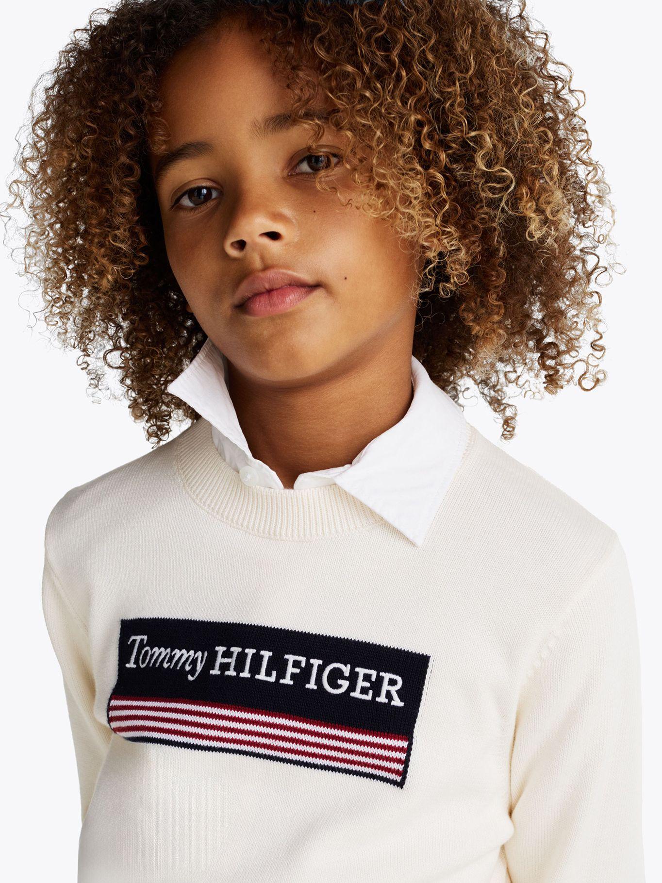 Sweater Con Logo 1985 Collection Blanco Tommy Hilfiger-3