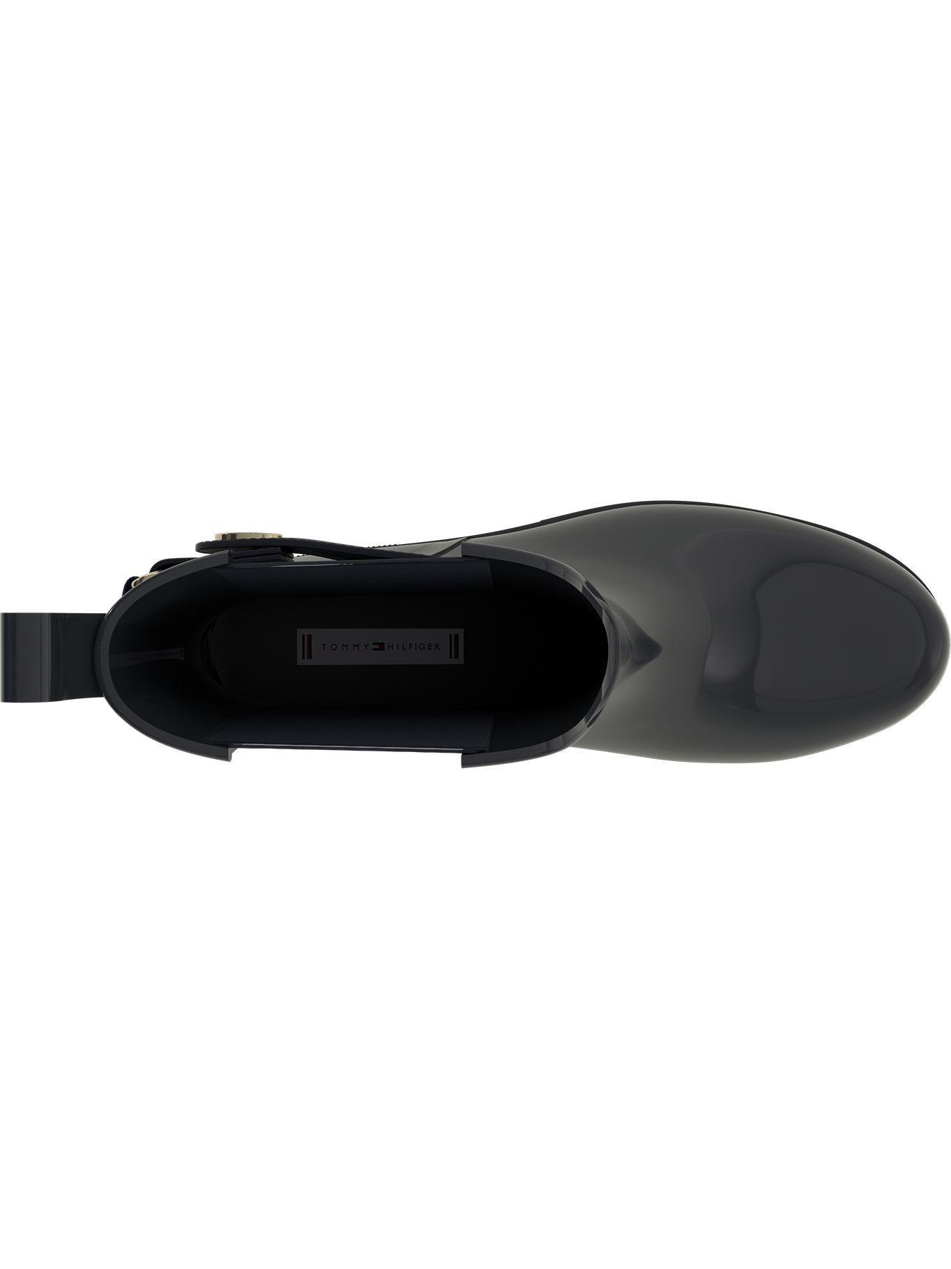 Botas De Lluvia Metallic Negro Tommy Hilfiger-1