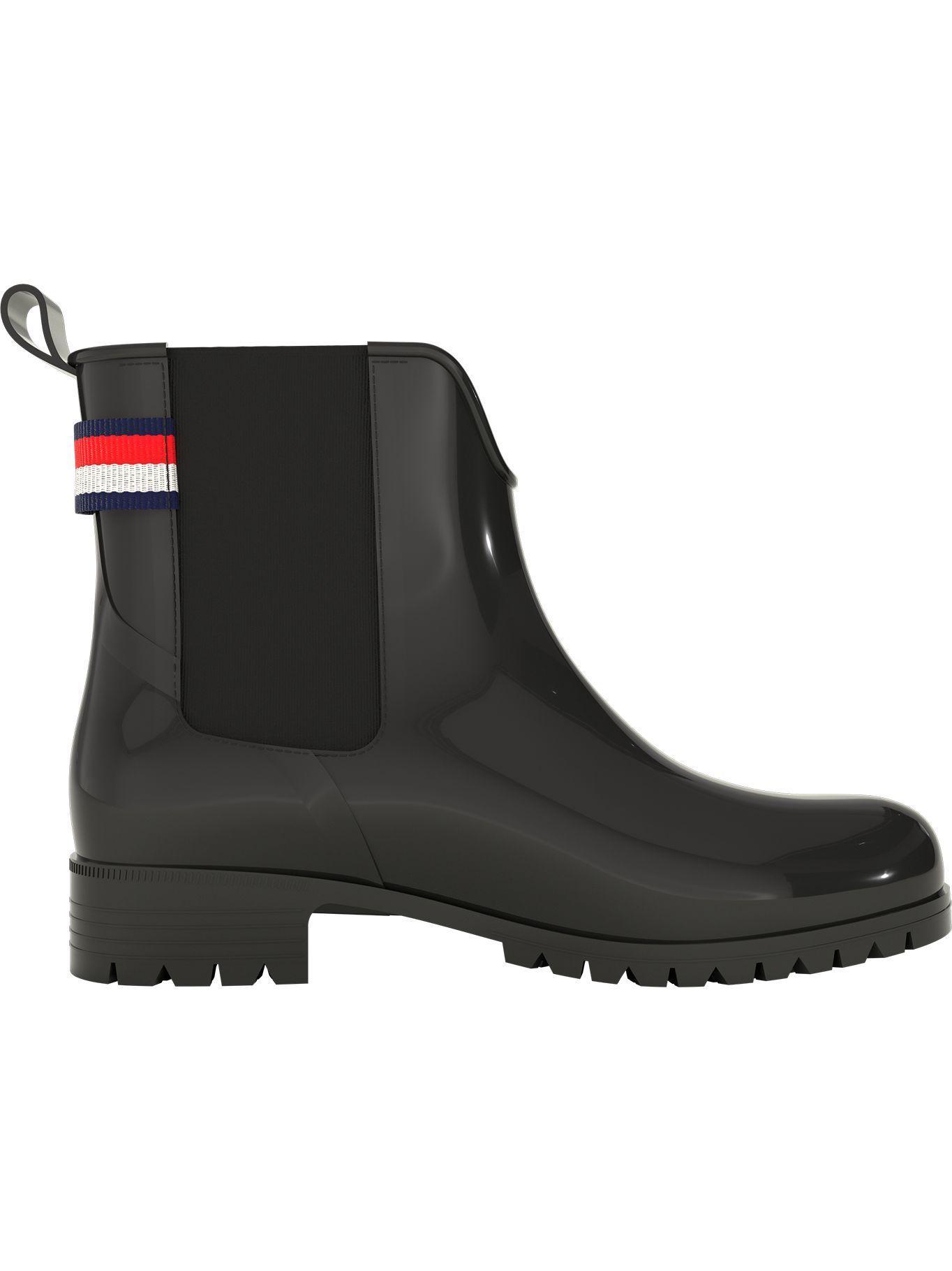 Botas De Lluvia Metallic Negro Tommy Hilfiger-2