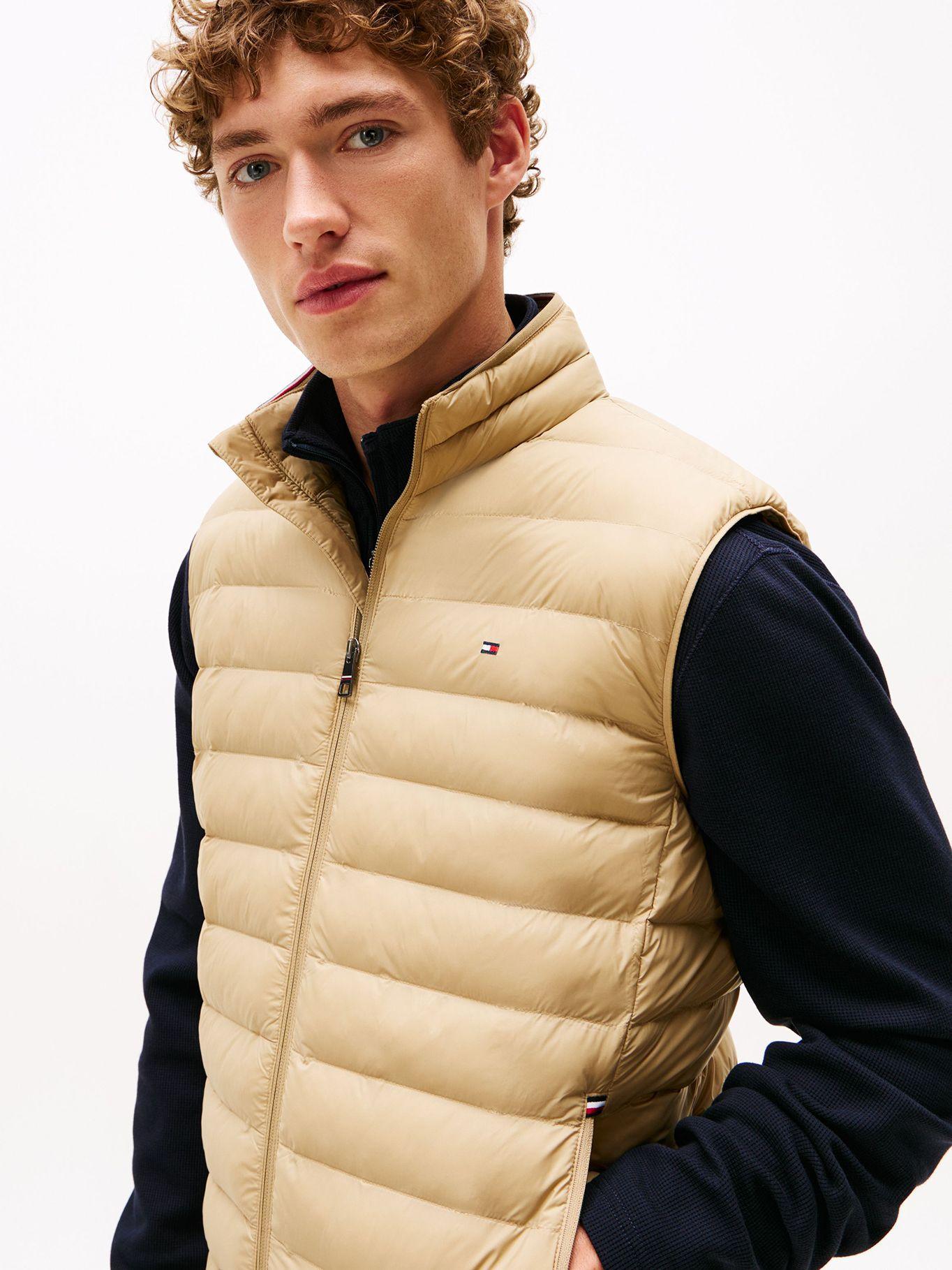 Parka Vest Plegable Repele Al Agua Beige Tommy Hilfiger-3