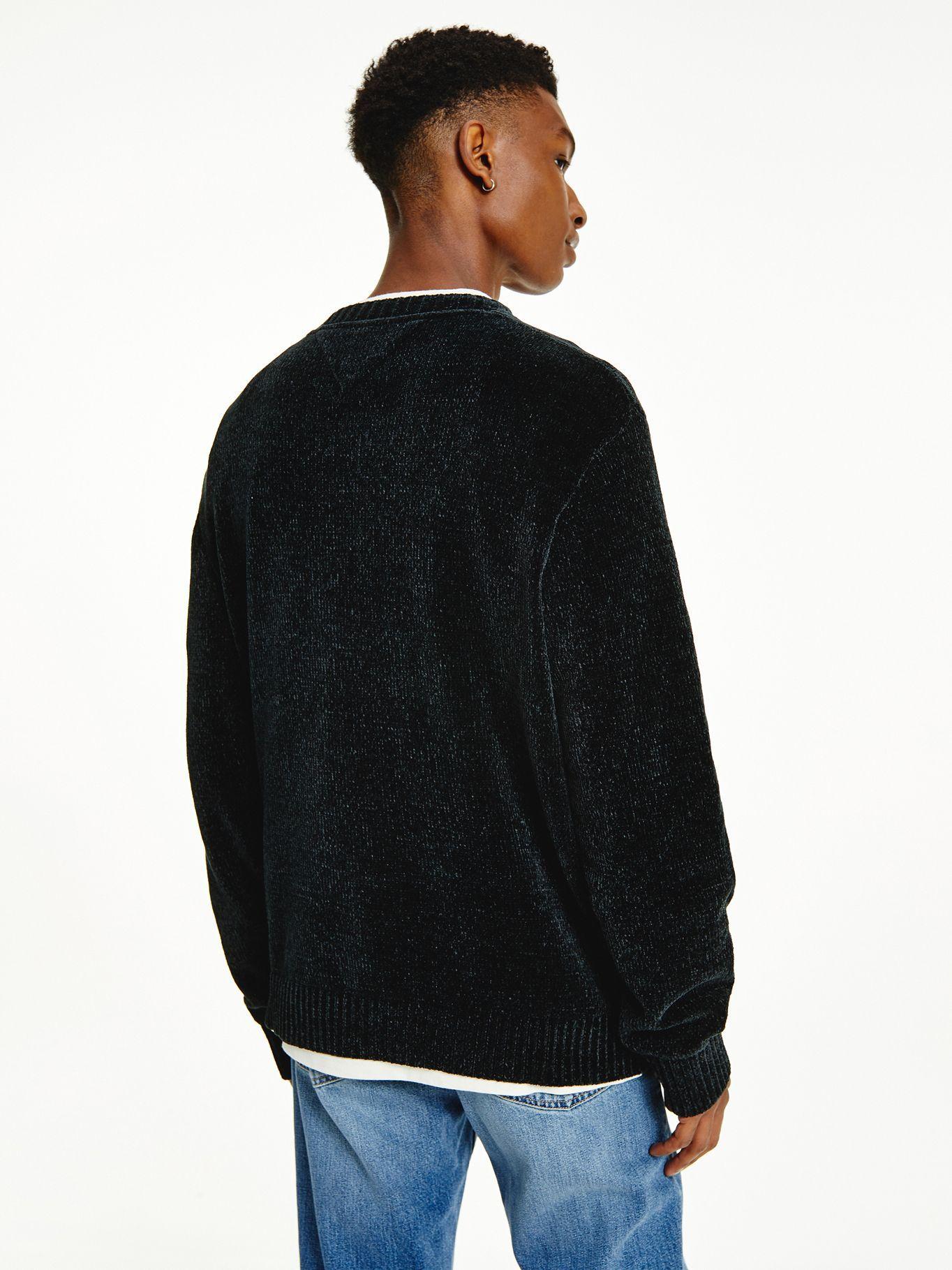 Sweater Flag Logo Relaxed Negro Tommy Hilfiger-1