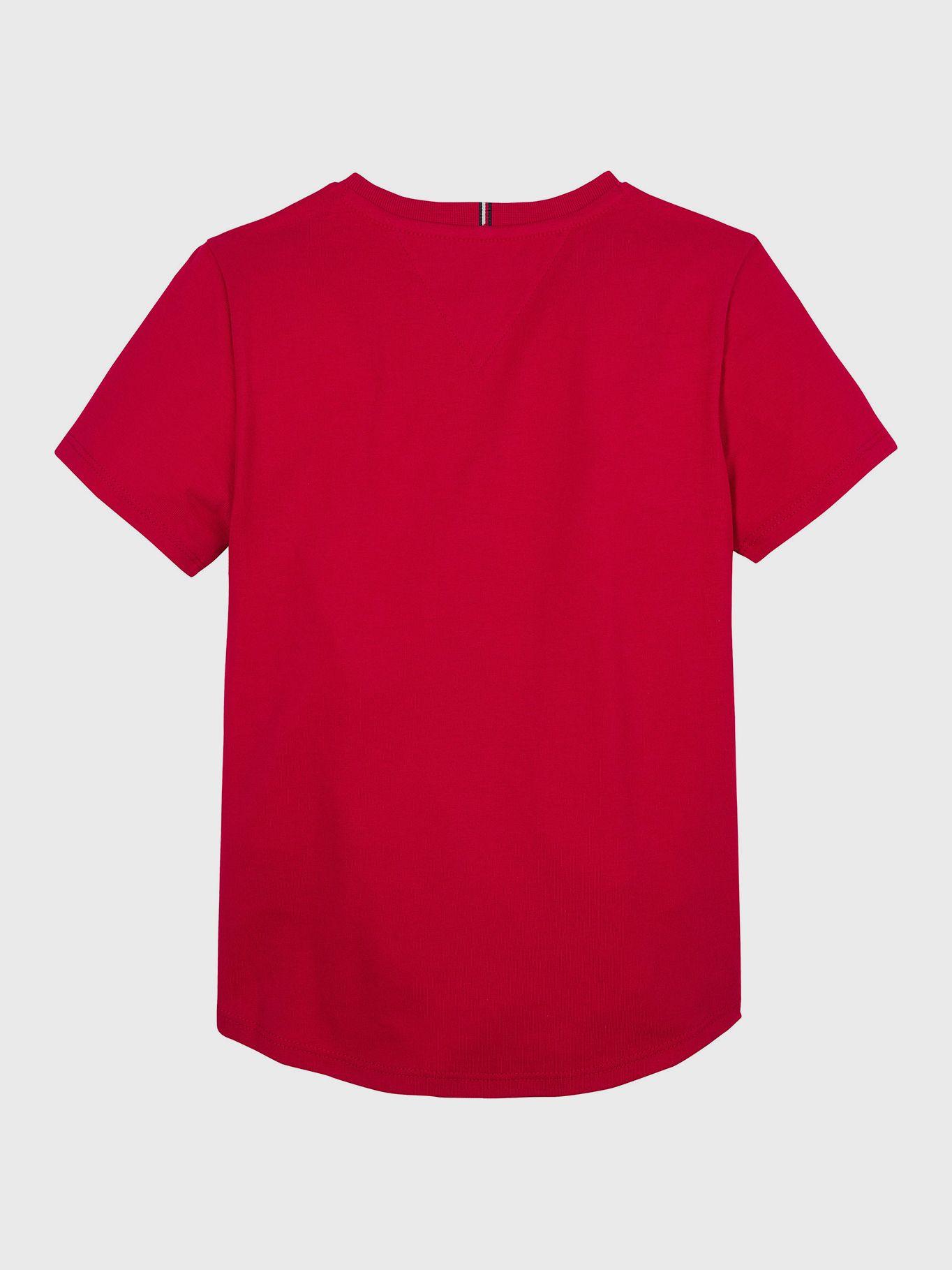 Polera Script Logo Metalizado Rojo Tommy Hilfiger-1