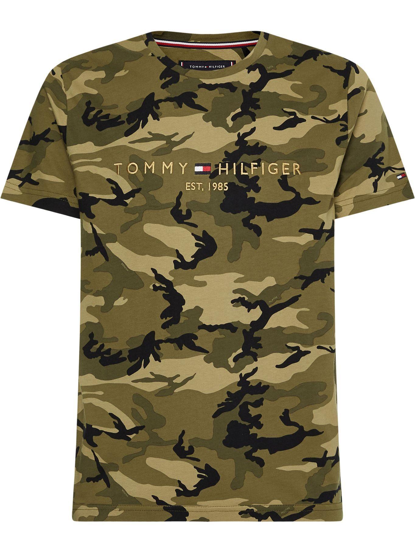 Polera Camo Print Logo Verde Tommy Hilfiger-0