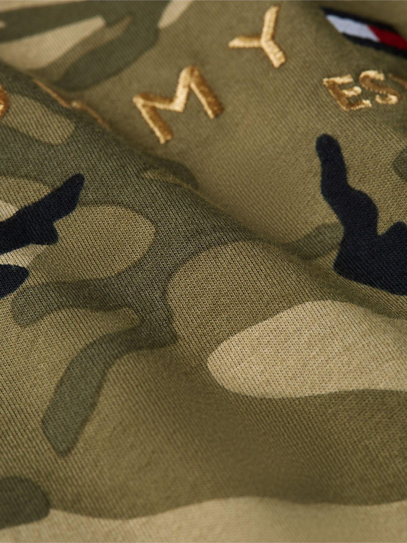 Polera Camo Print Logo Verde Tommy Hilfiger-4