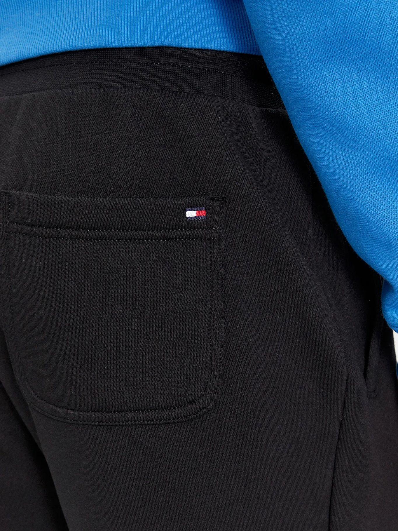 Short Solid De Algodón Con Cordón Negro Tommy Hilfiger-4