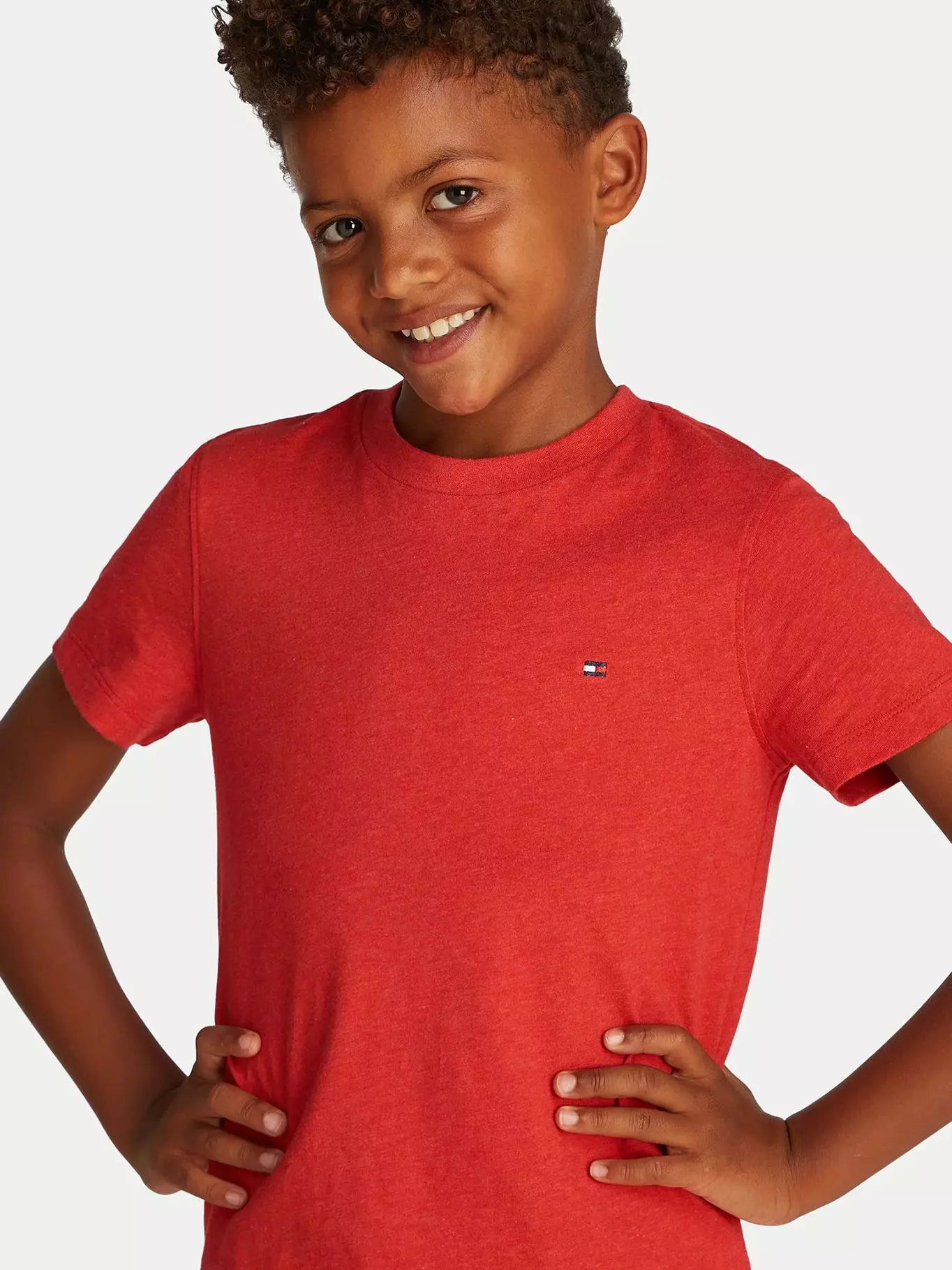 Polera Essential De Cuello Redondo Rojo Tommy Hilfiger-2
