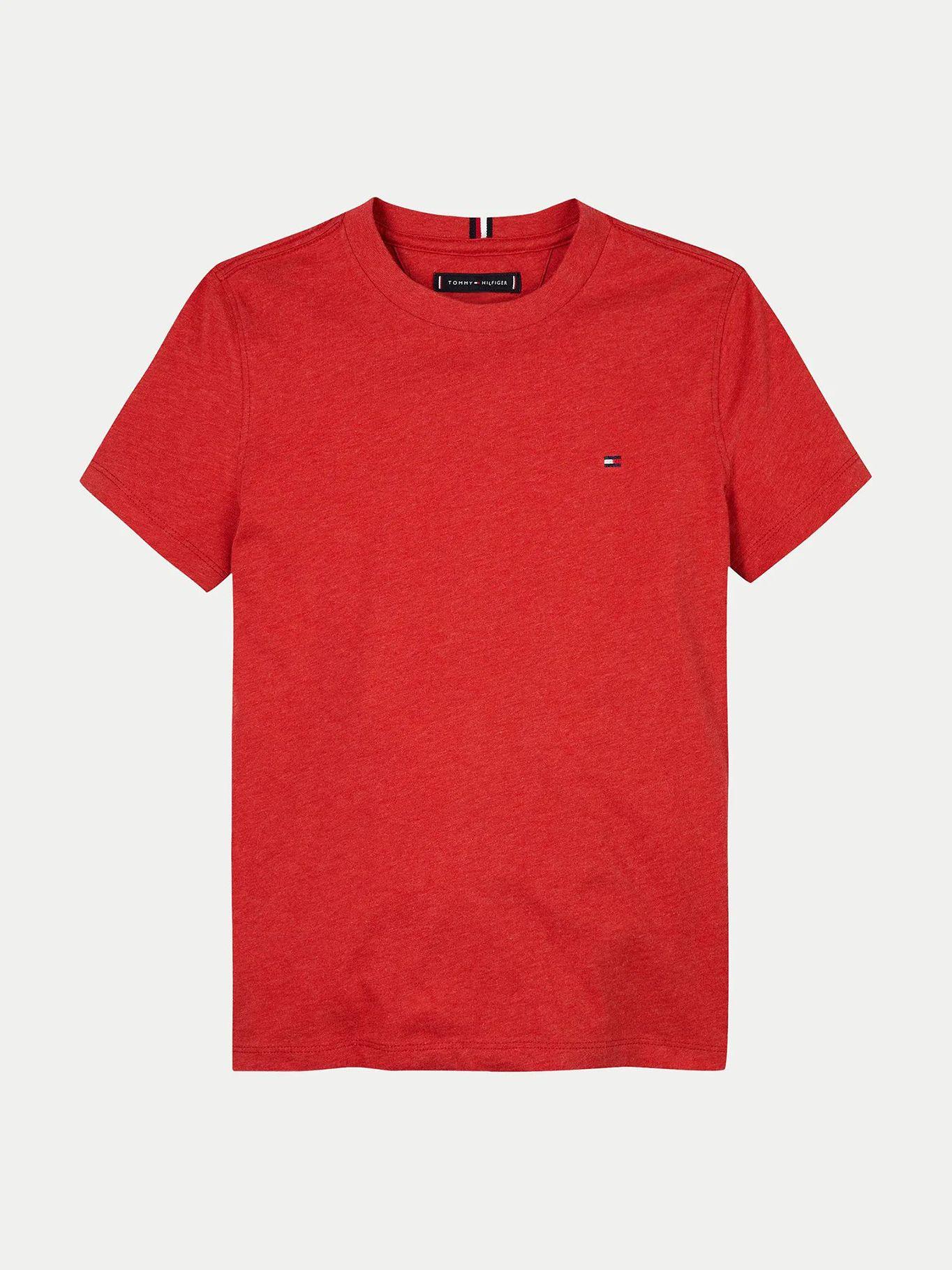 Polera Essential De Cuello Redondo Rojo Tommy Hilfiger-3
