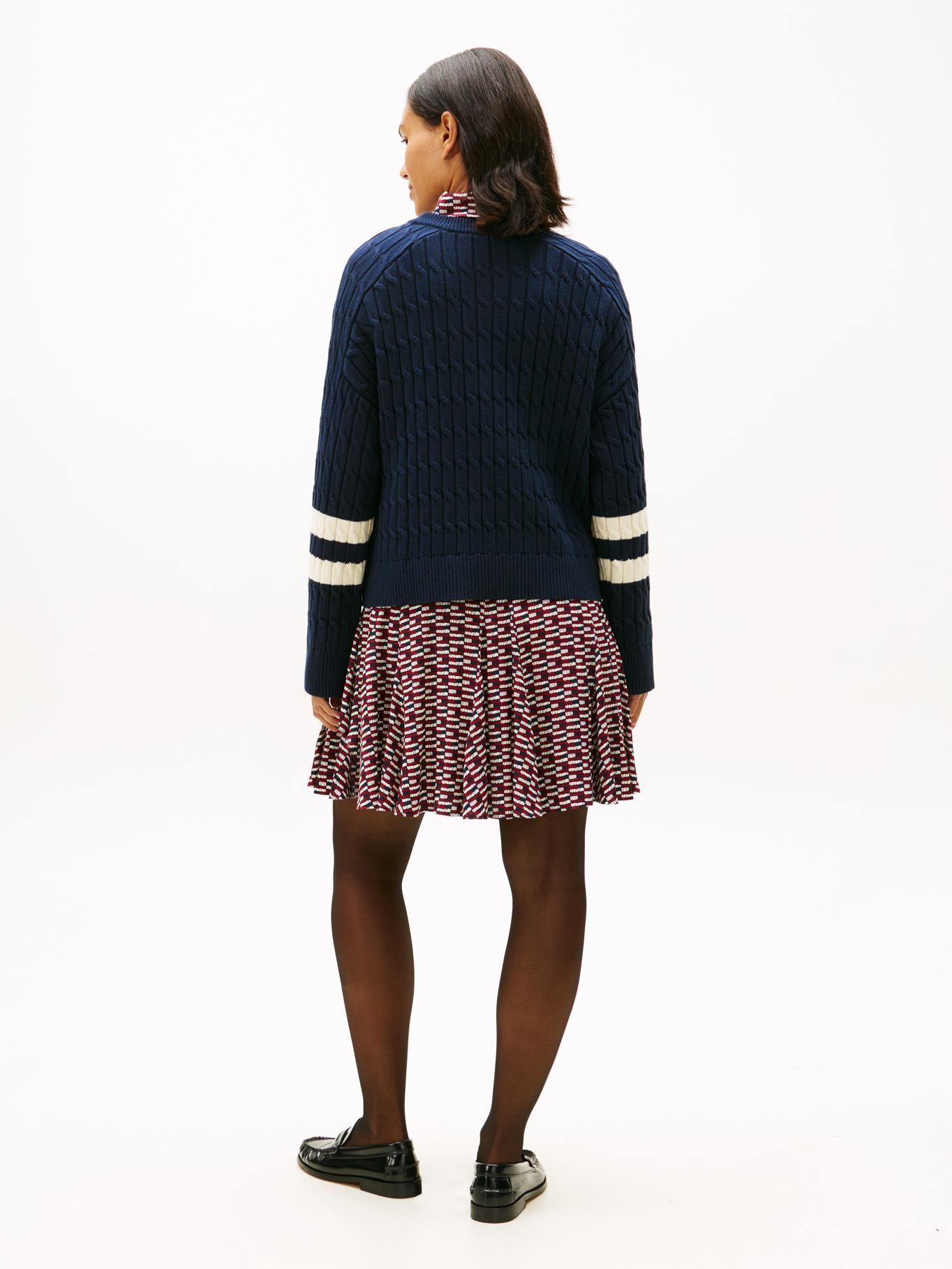Sweater Con Logo Script Gráfico Tommy Hilfiger Azul-2