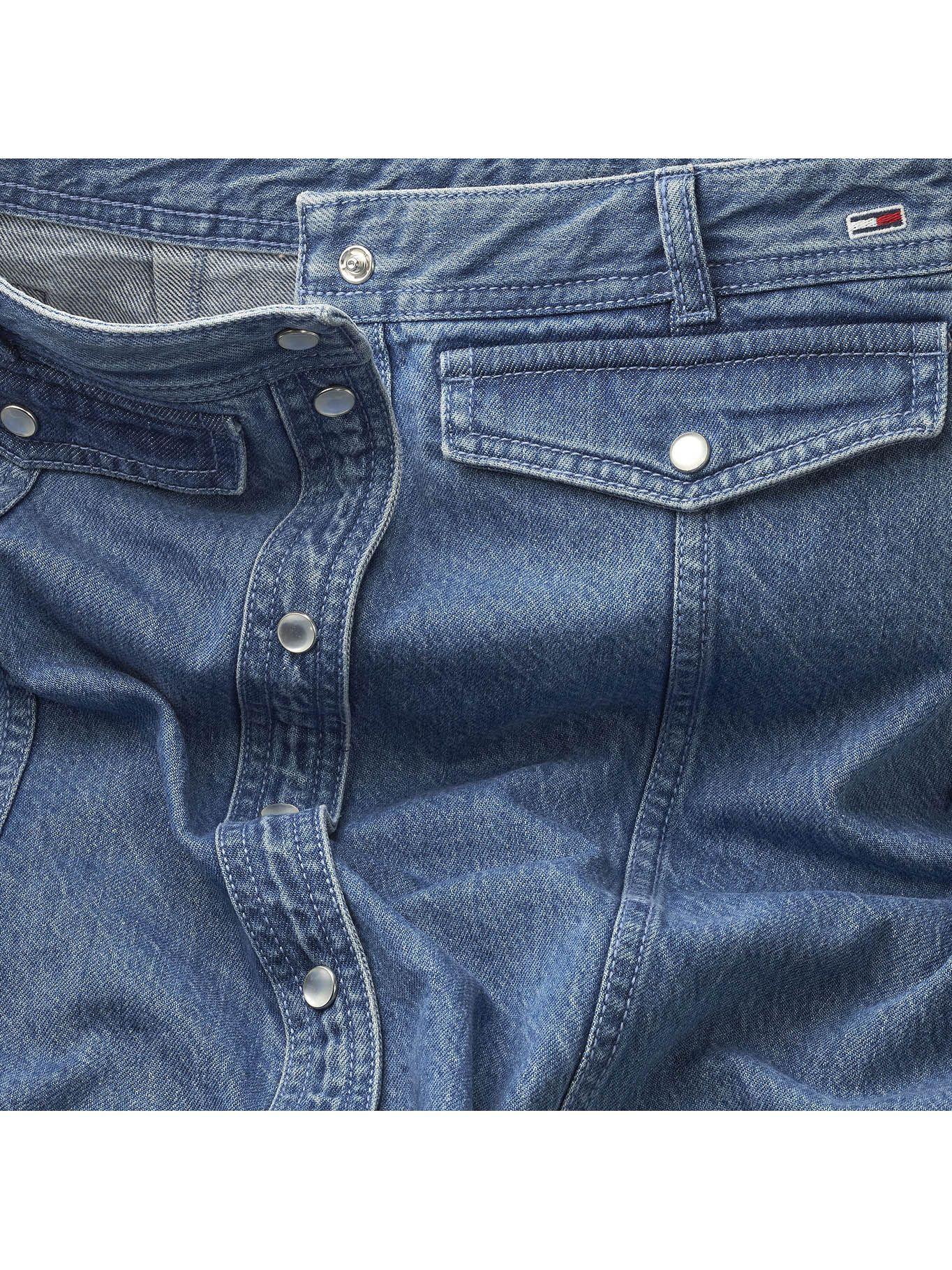 Minifalda Vaquera De Corte Recto Azul Tommy Hilfiger-2