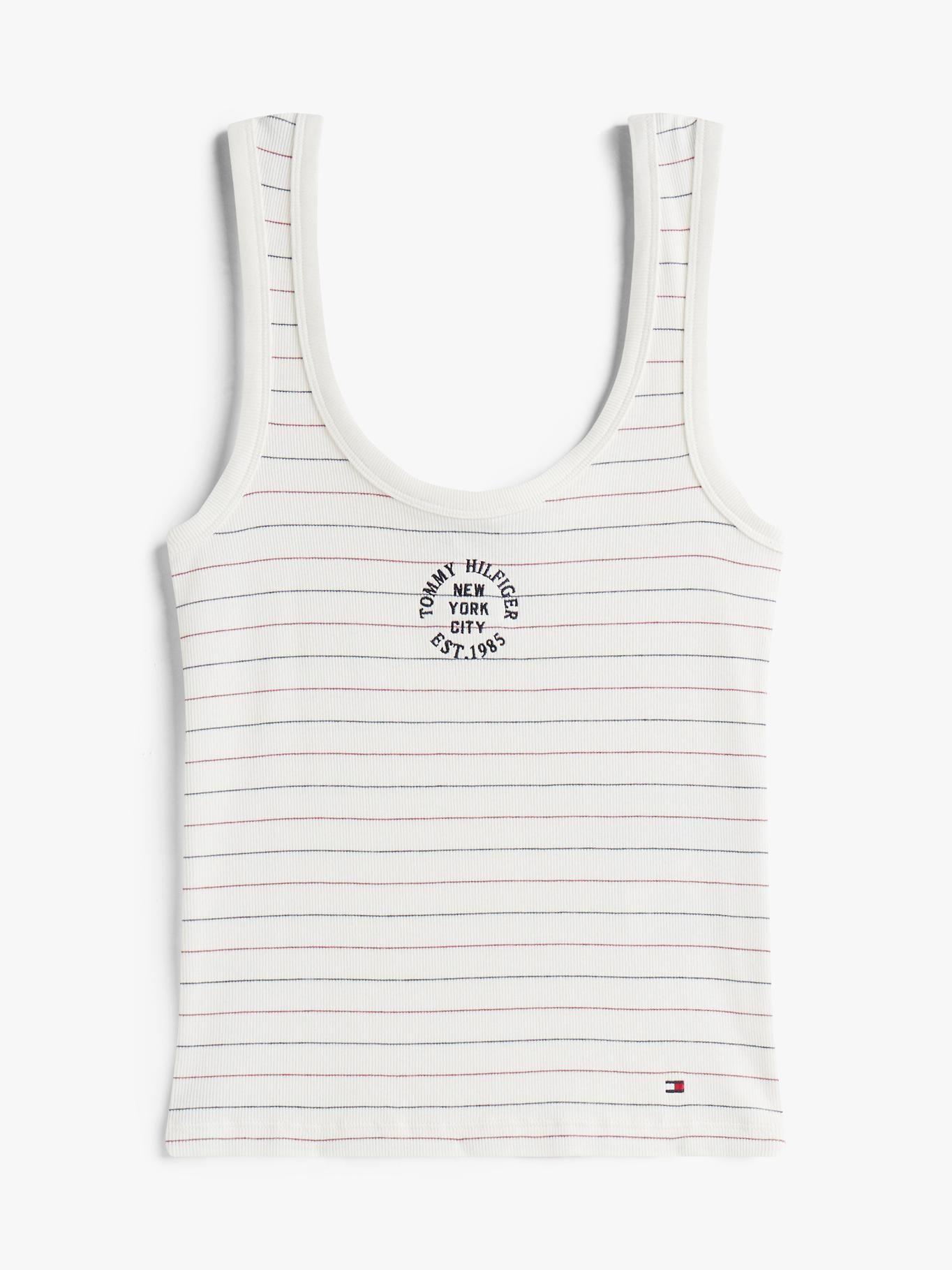 Polera Sin Mangas Slim Fit Blanco Tommy Hilfiger-4