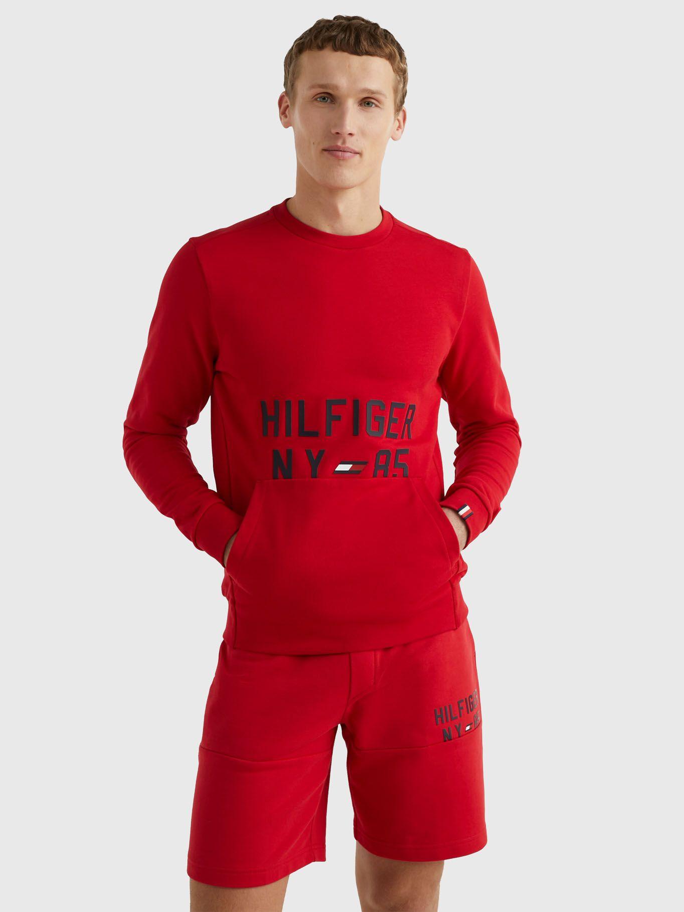 Polerón Con Logo Gráfico Rojo Tommy Hilfiger-0
