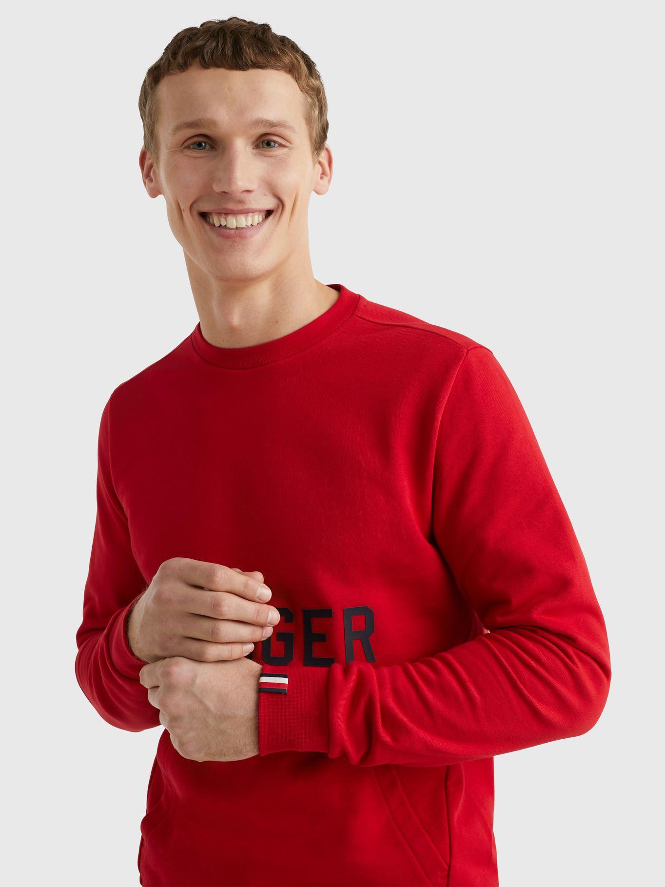 Polerón Con Logo Gráfico Rojo Tommy Hilfiger-3