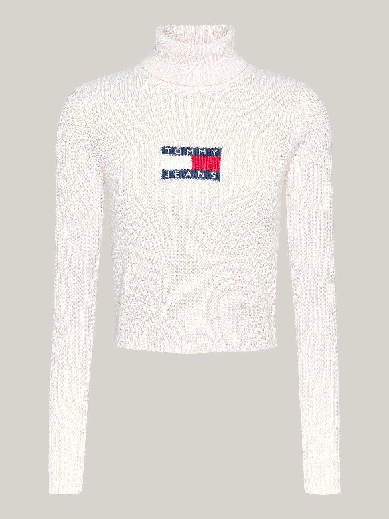 Sweater De Cuello Alto Slim Fit Beige Tommy Hilfiger-4
