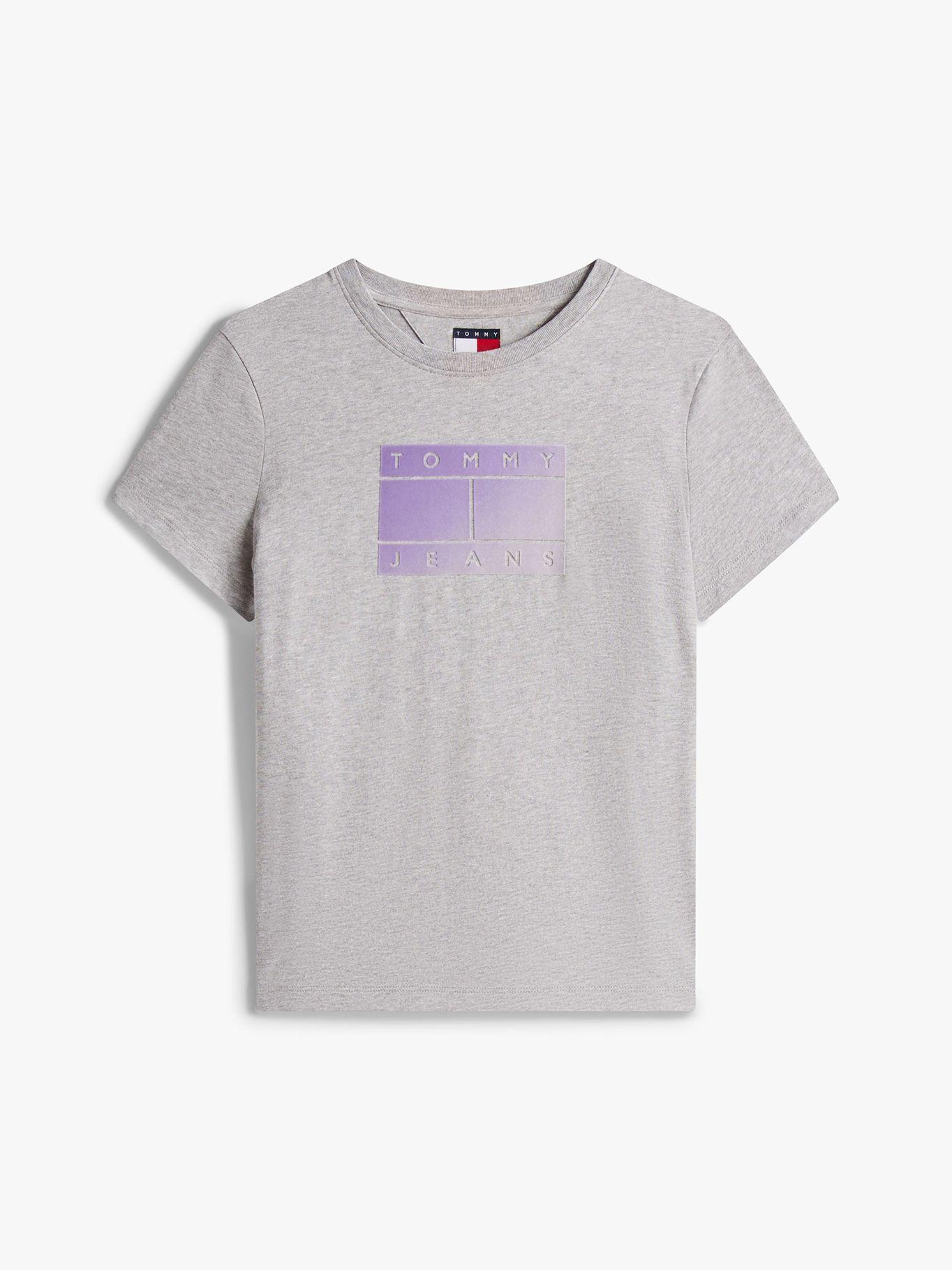 Polera Con Logo Degradado Gris Q13 Tommy Jeans-4