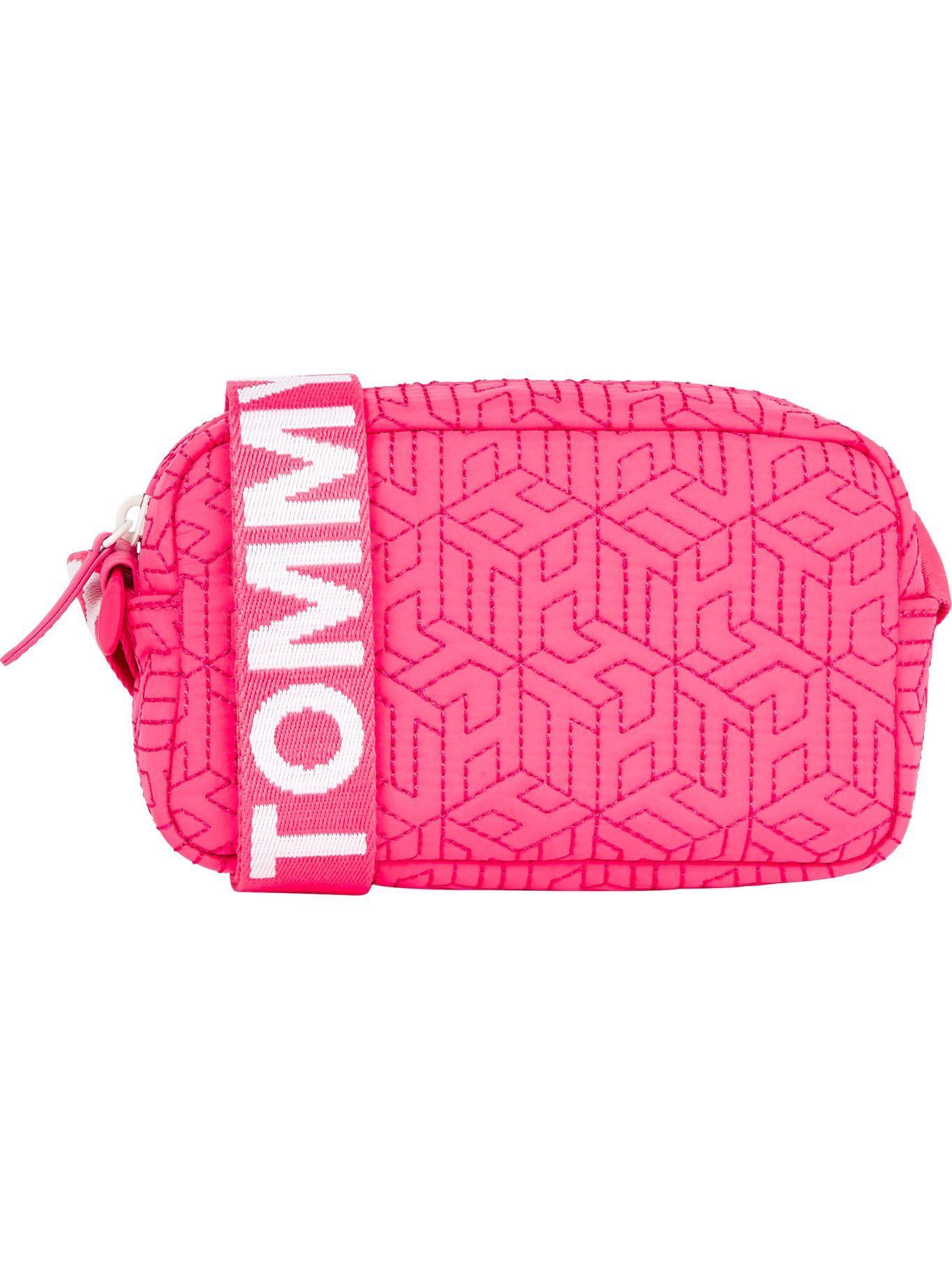 Bandolera Acolchada Monogram Rosado Tommy Hilfiger-0