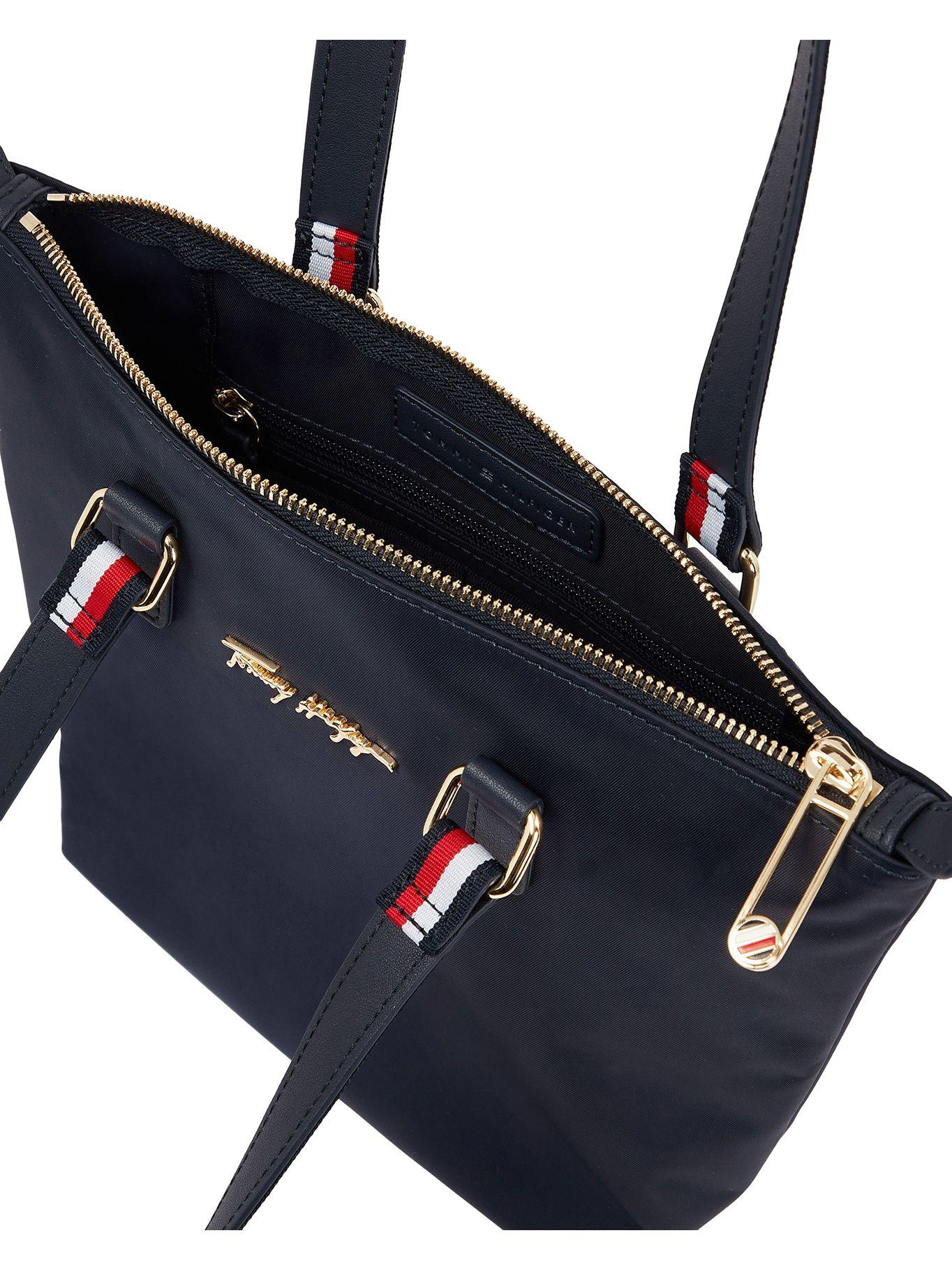 Bolso Tote Signature Small Con Logo Azul Tommy Hilfiger-3