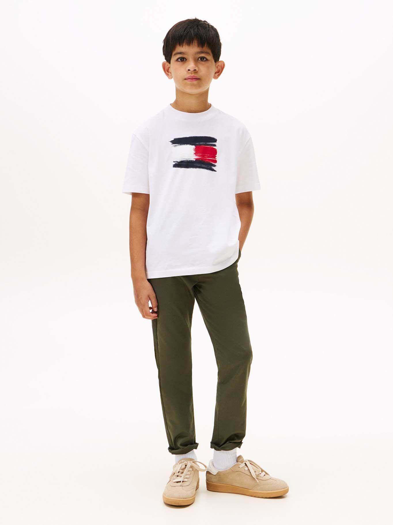 Polera Flag Archive Logo Blanco Tommy Hilfiger-1