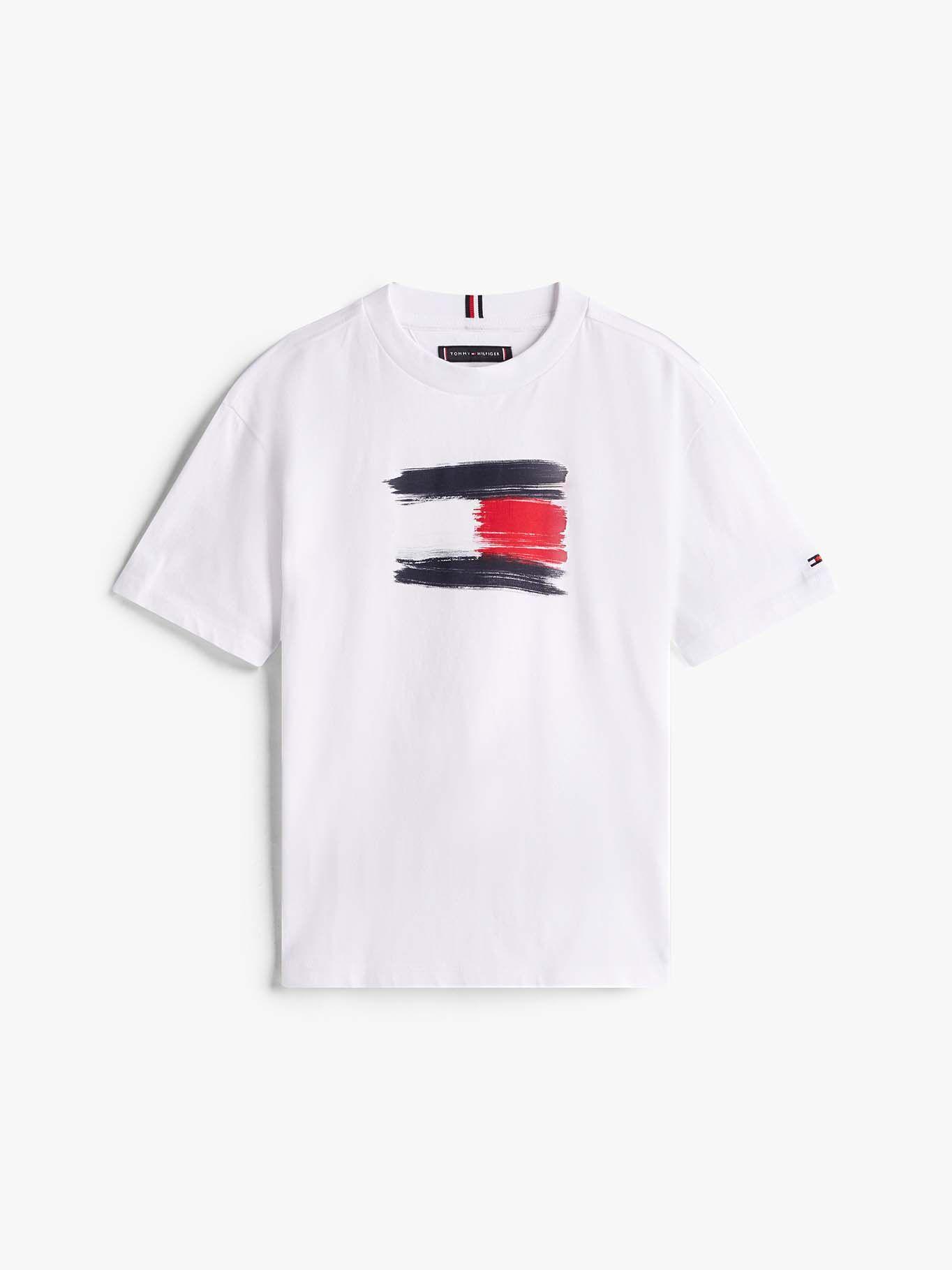 Polera Flag Archive Logo Blanco Tommy Hilfiger-4