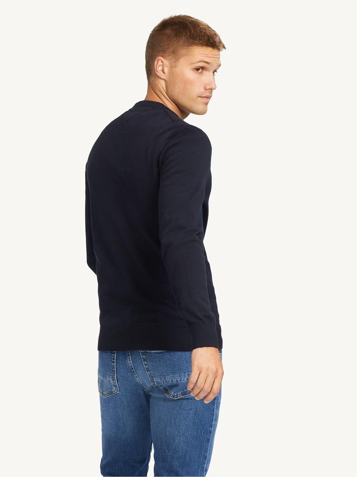 Sweater Básico Signature C-Neck Azul Tommy Hilfiger-1