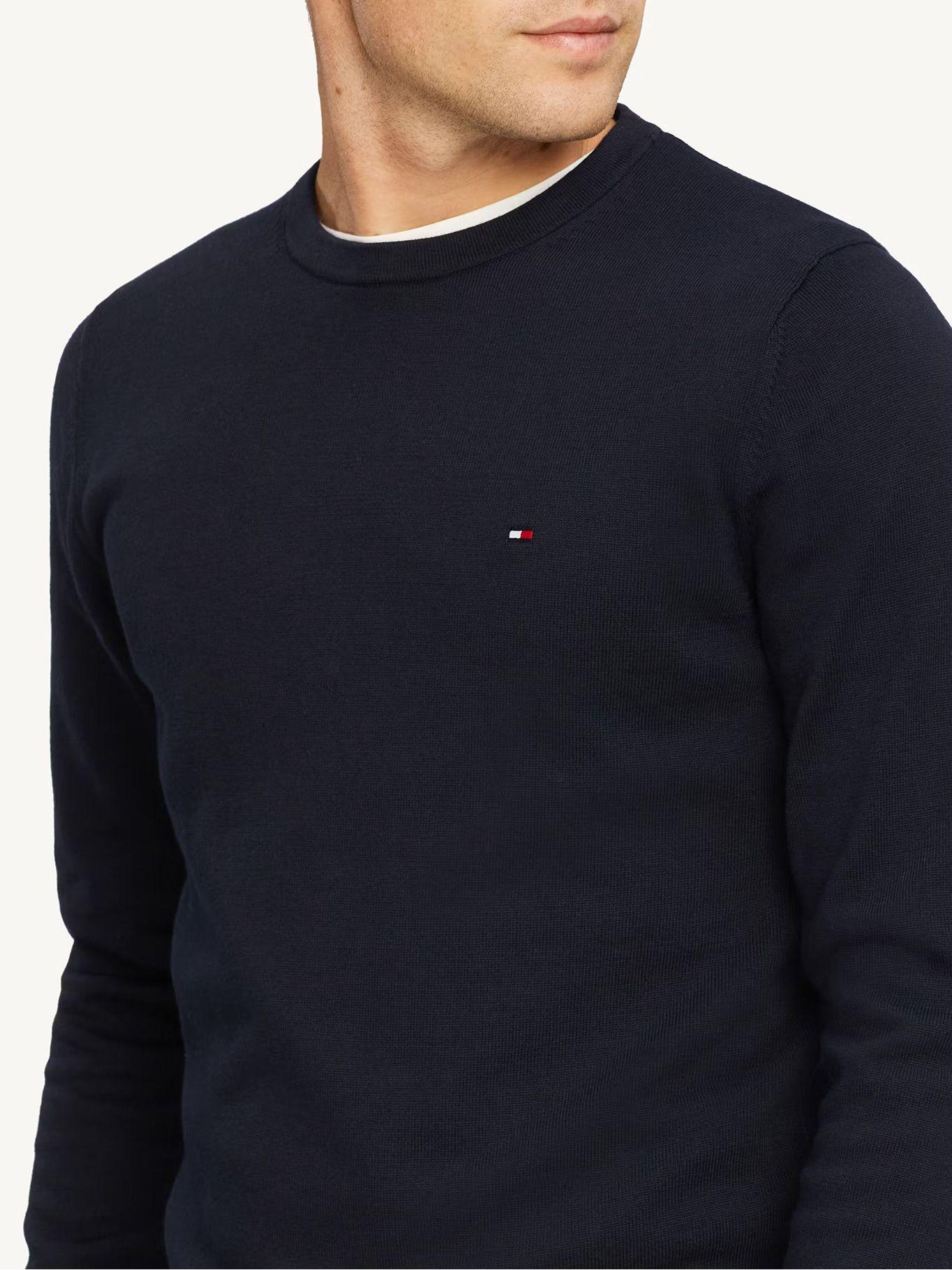 Sweater Básico Signature C-Neck Azul Tommy Hilfiger-2