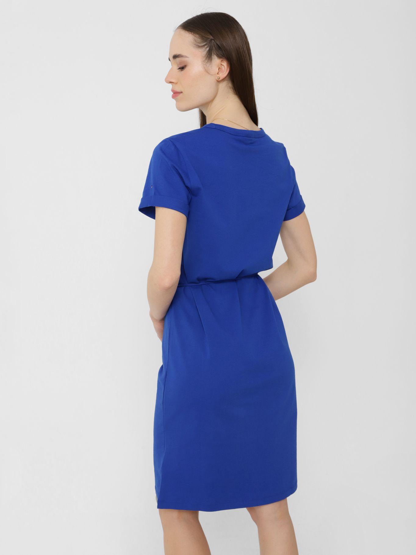Vestido Con Cintura Ajustable Azul Tommy Hilfiger-1