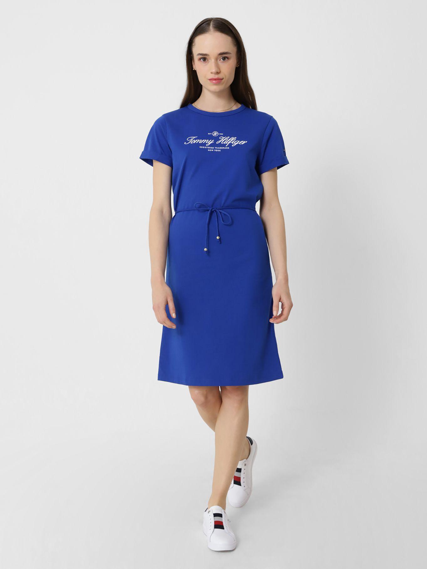 Vestido Con Cintura Ajustable Azul Tommy Hilfiger-2