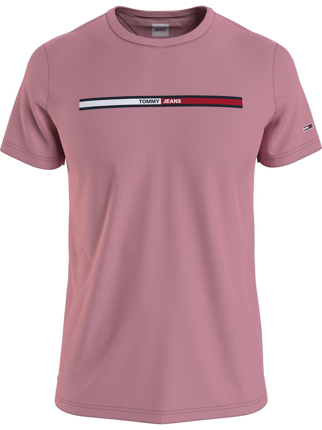 Polera Essential Logo Rosado Tommy Hilfiger-0