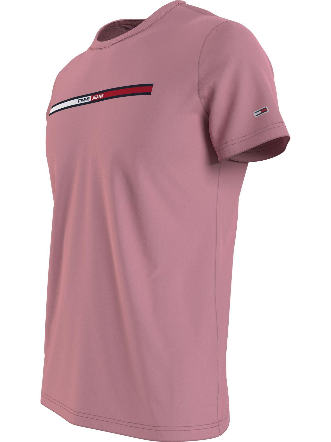 Polera Essential Logo Rosado Tommy Hilfiger-2