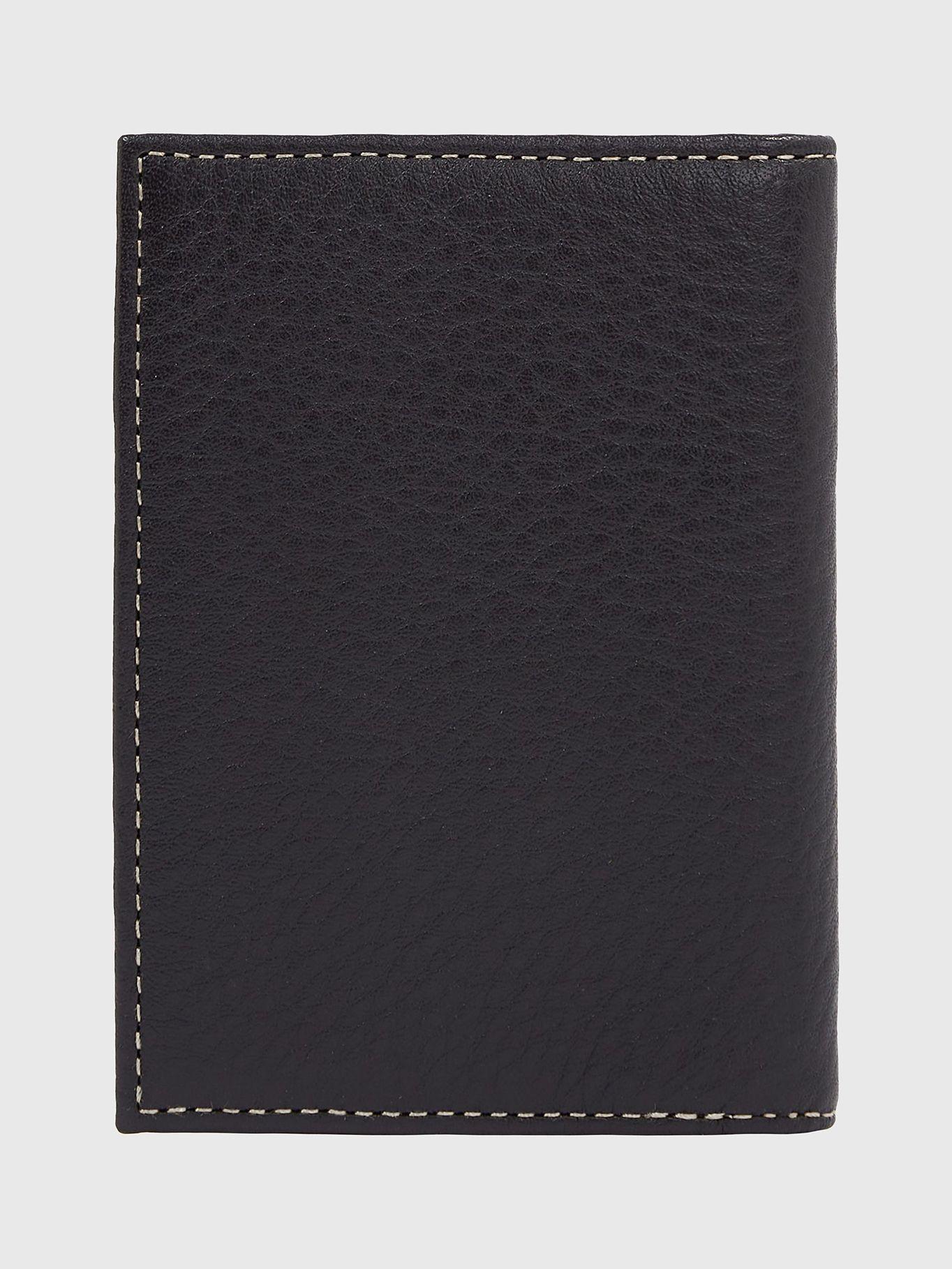 Billetera De Cuero Cinta Stripe Negro Tommy Hilfiger-1