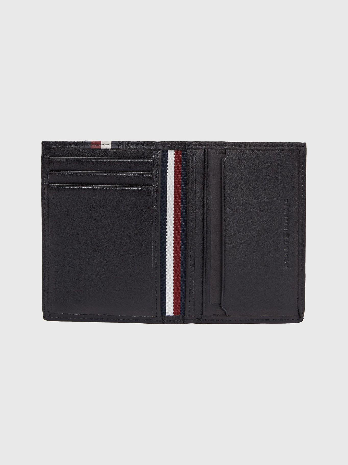 Billetera De Cuero Cinta Stripe Negro Tommy Hilfiger-2