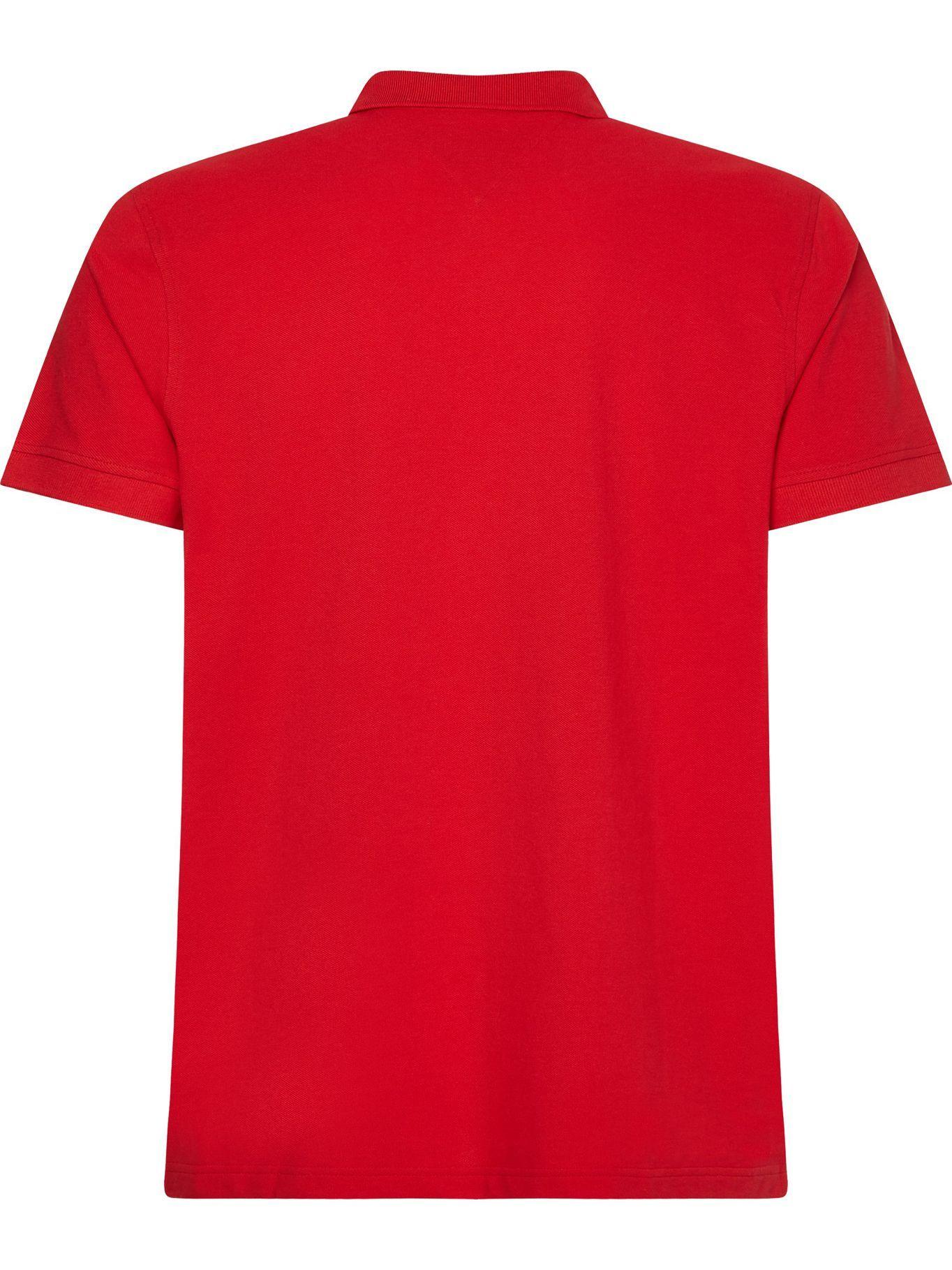 Polo Corporate Logo Regular Fit Rojo Tommy Hilfiger-1
