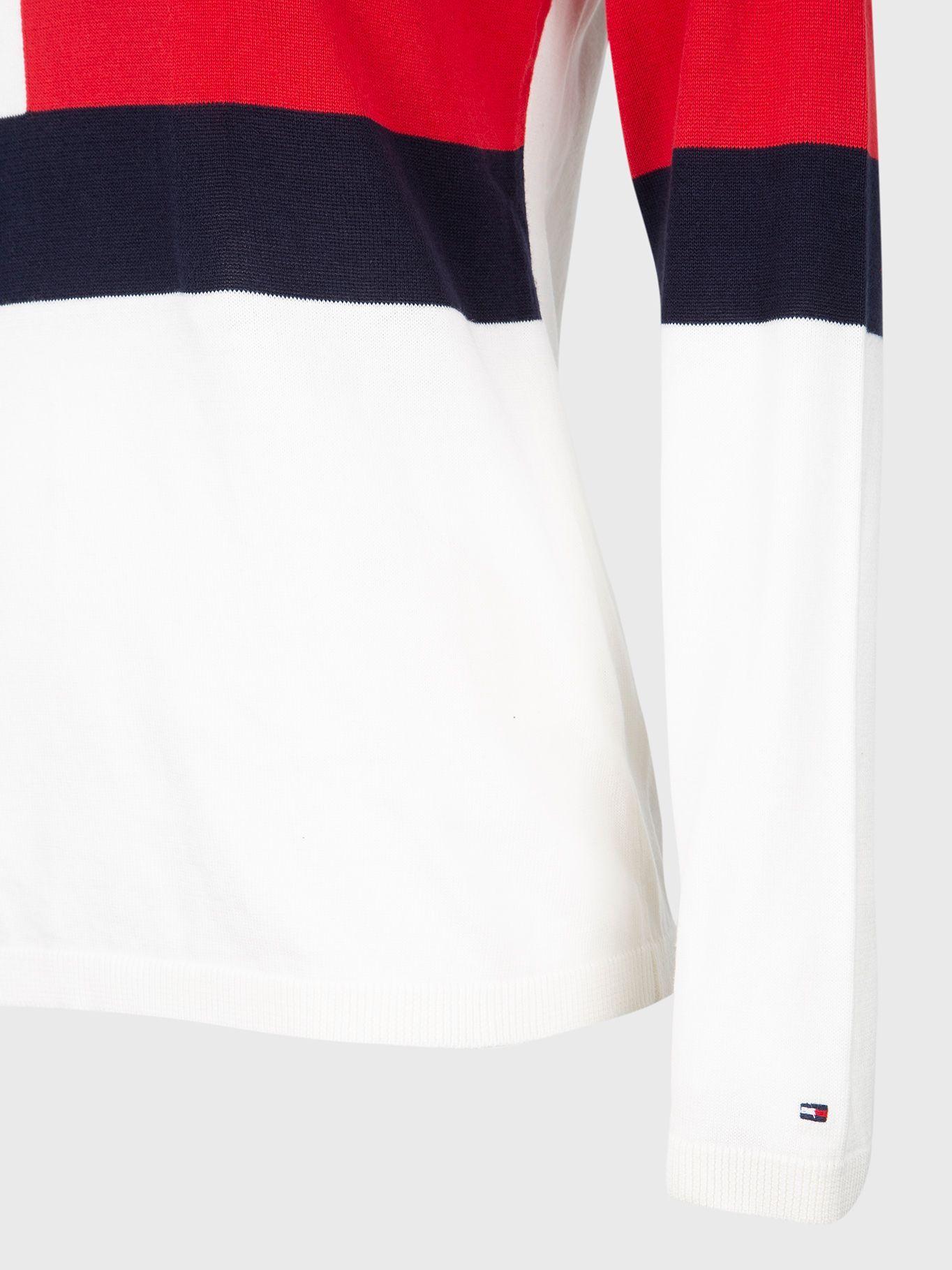 Sweater Ivy Logo Flag Blanco Tommy Hilfiger-3